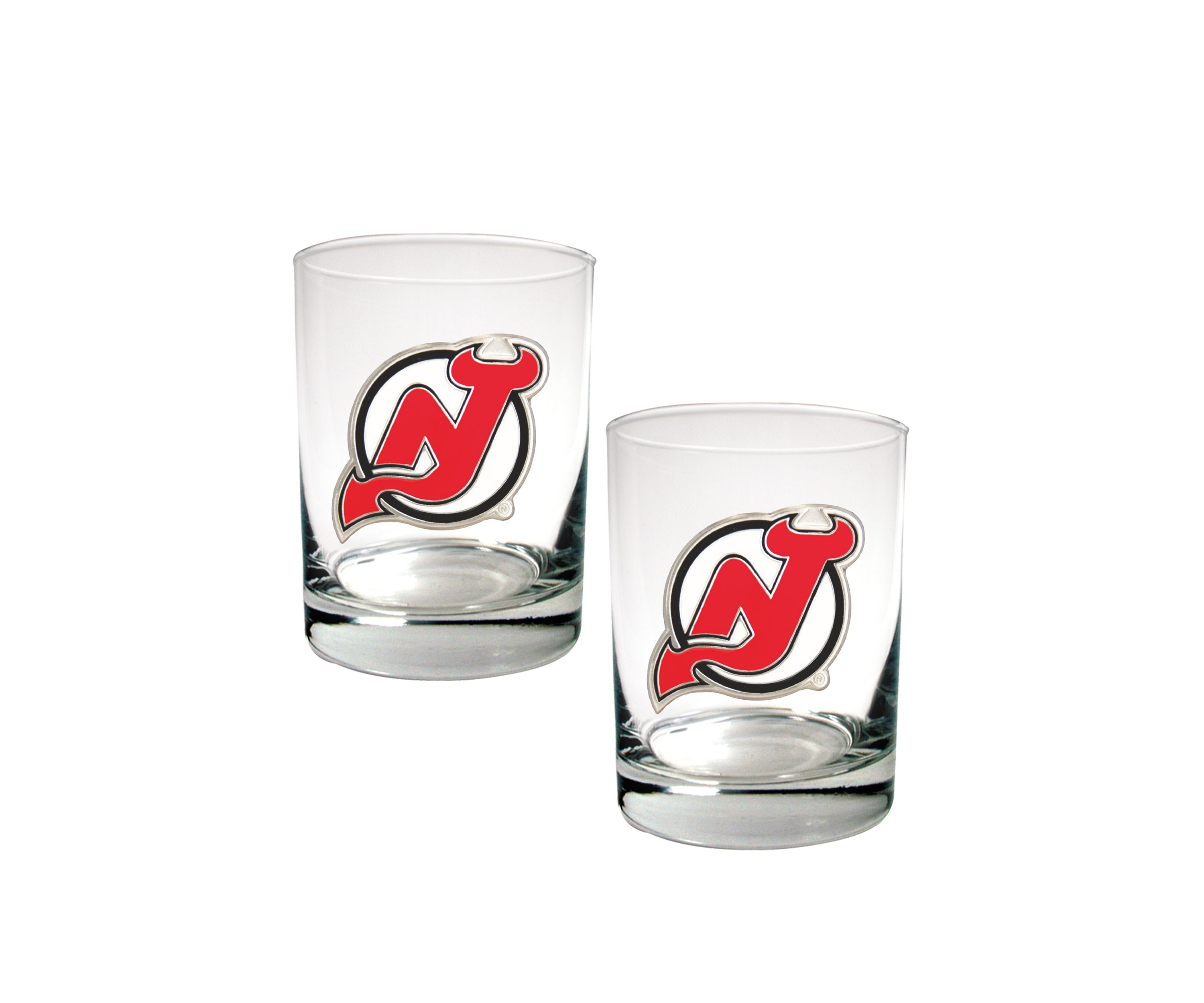 NHL New Jersey Devils Rocks Glass Set