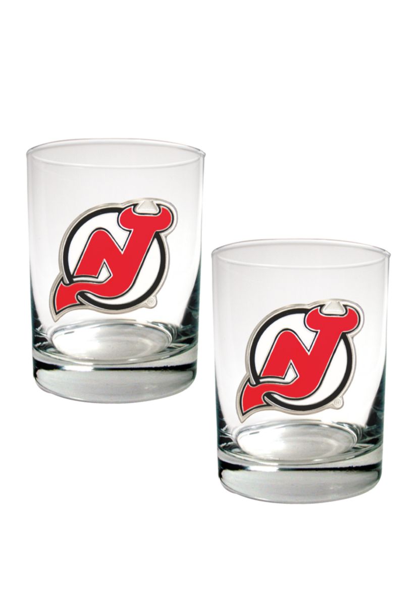 NHL New Jersey Devils Rocks Glass Set
