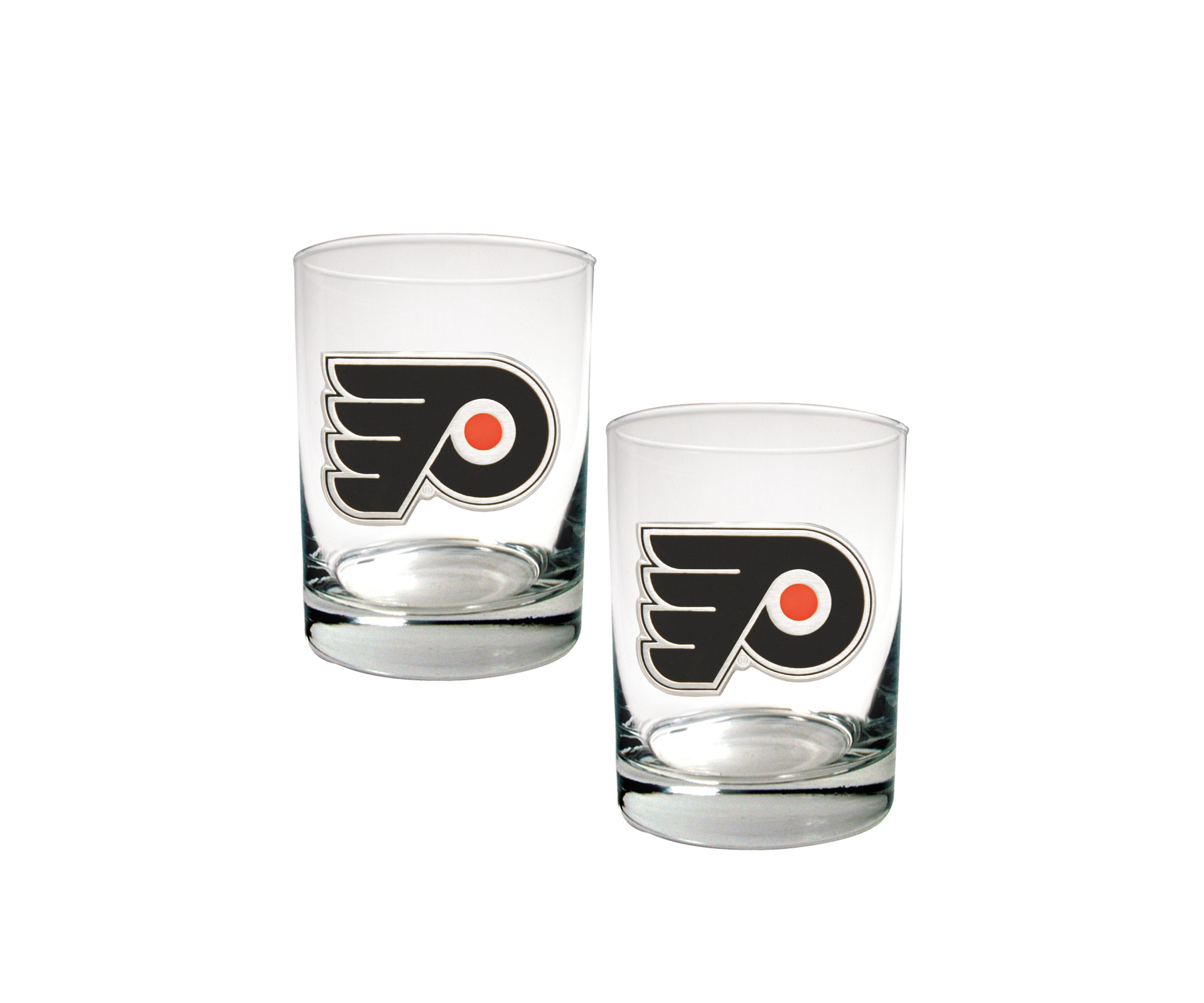 NHL Philadelphia Flyers Rocks Glass Set