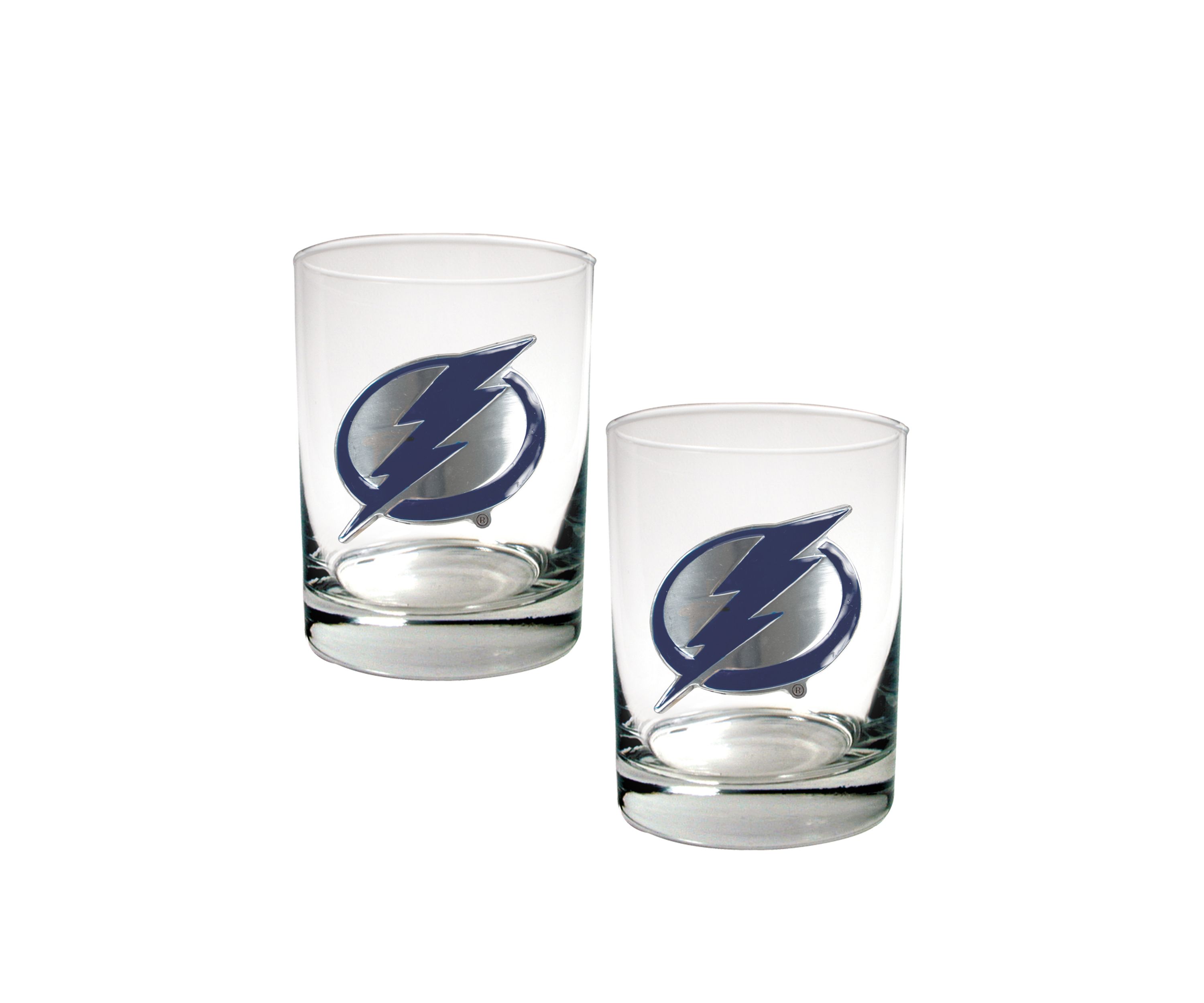 NHL Tampa Bay Lightning Rocks Glass Set