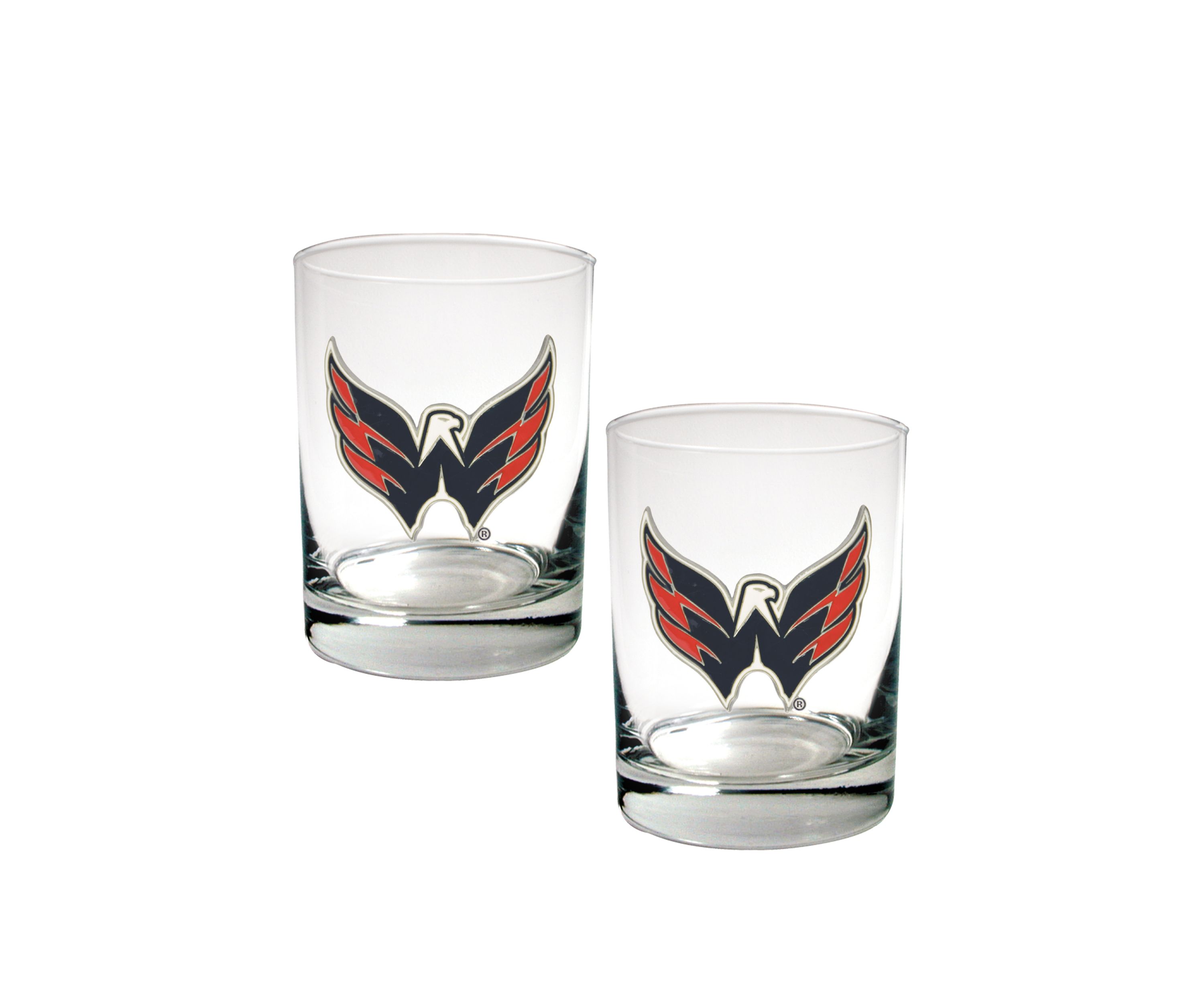 NHL Washington Capitals Rocks Glass Set