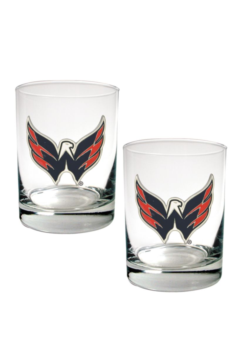 NHL Washington Capitals Rocks Glass Set