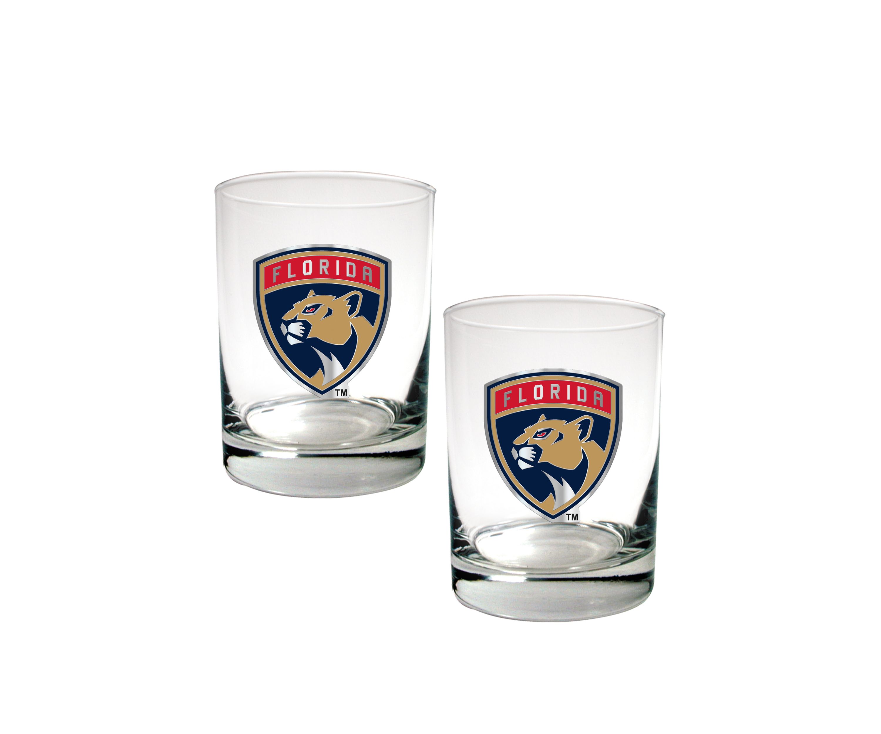 NHL Florida Panthers Rocks Glass Set