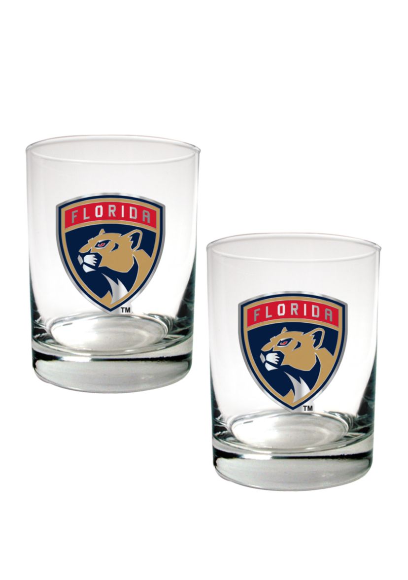 NHL Florida Panthers Rocks Glass Set