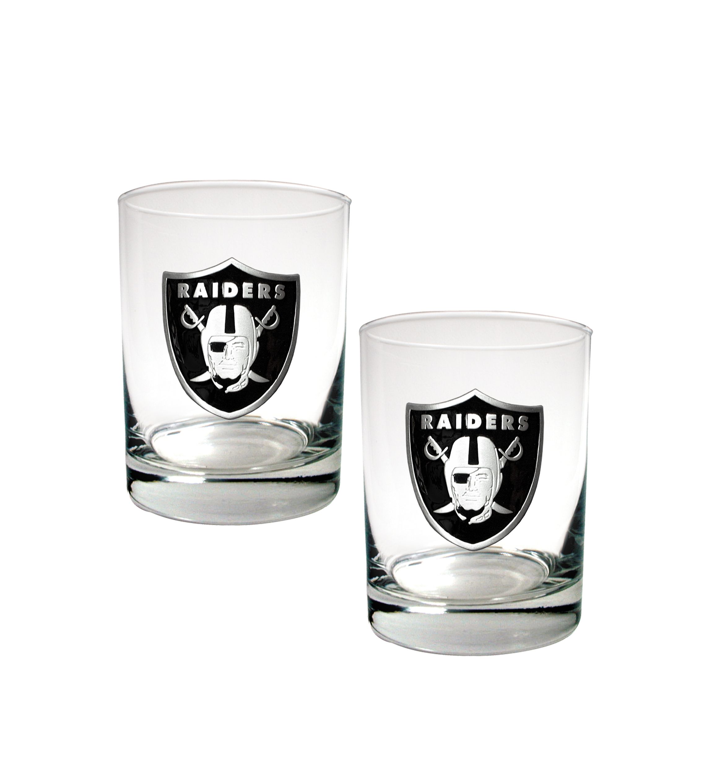 NFL Oakland Raiders Rocks Glass Set