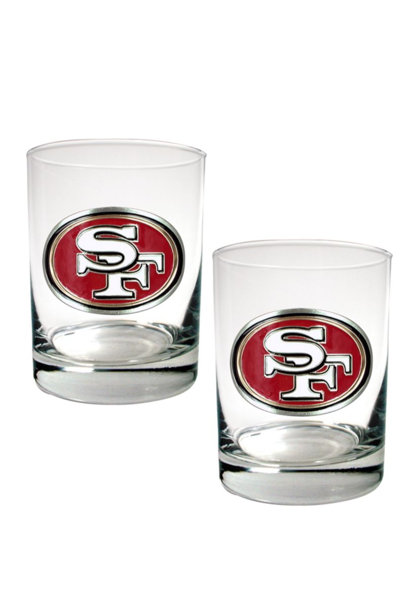 NFL San Francisco 49ers Rocks Glass Set