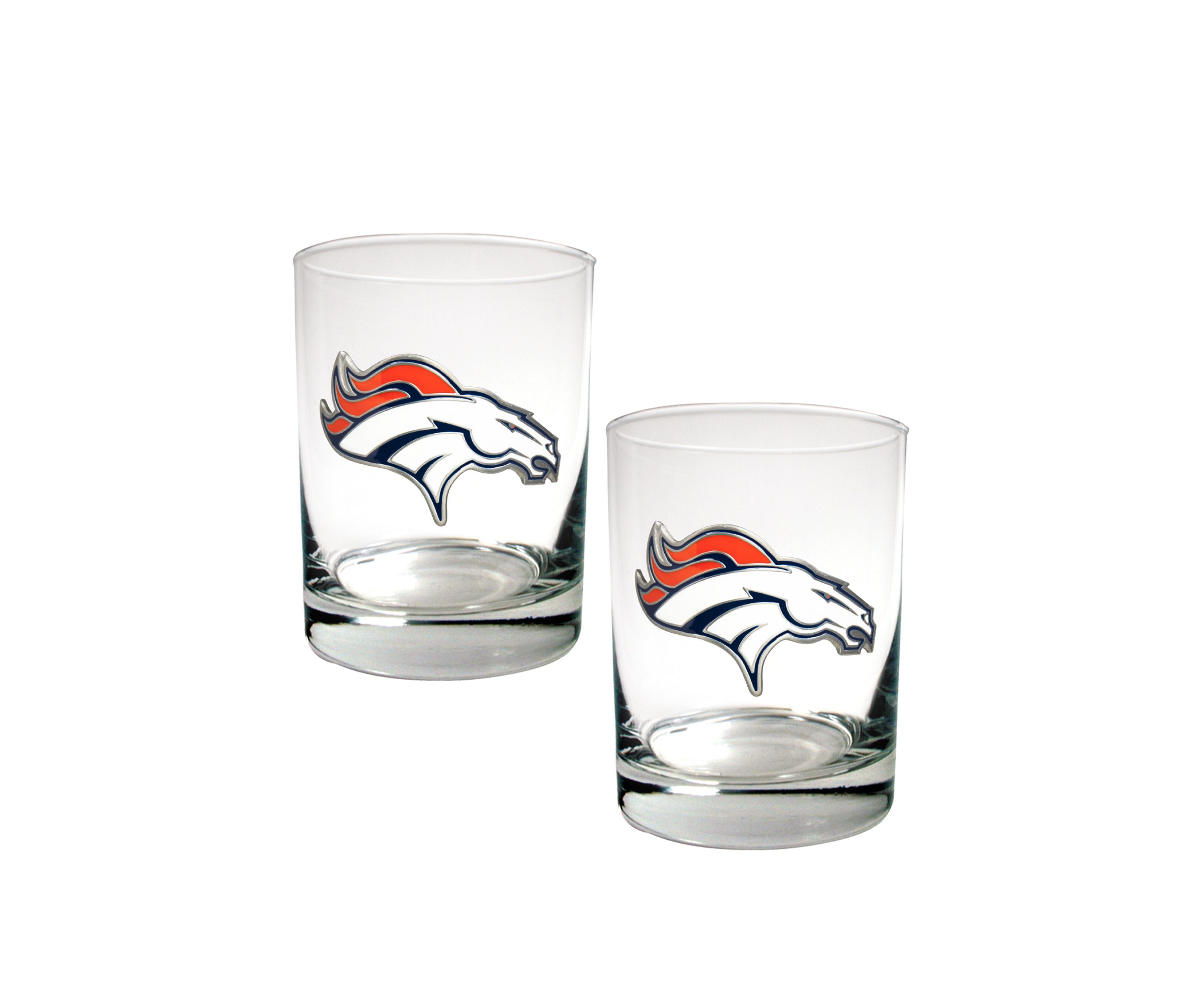 NFL Denver Broncos Rocks Glass Set