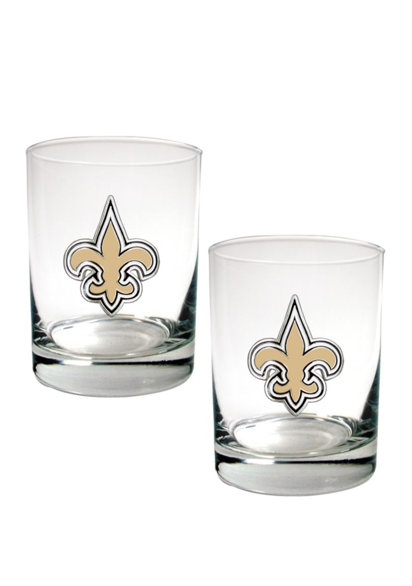 NFL New Orleans Saints Rocks Glass Set