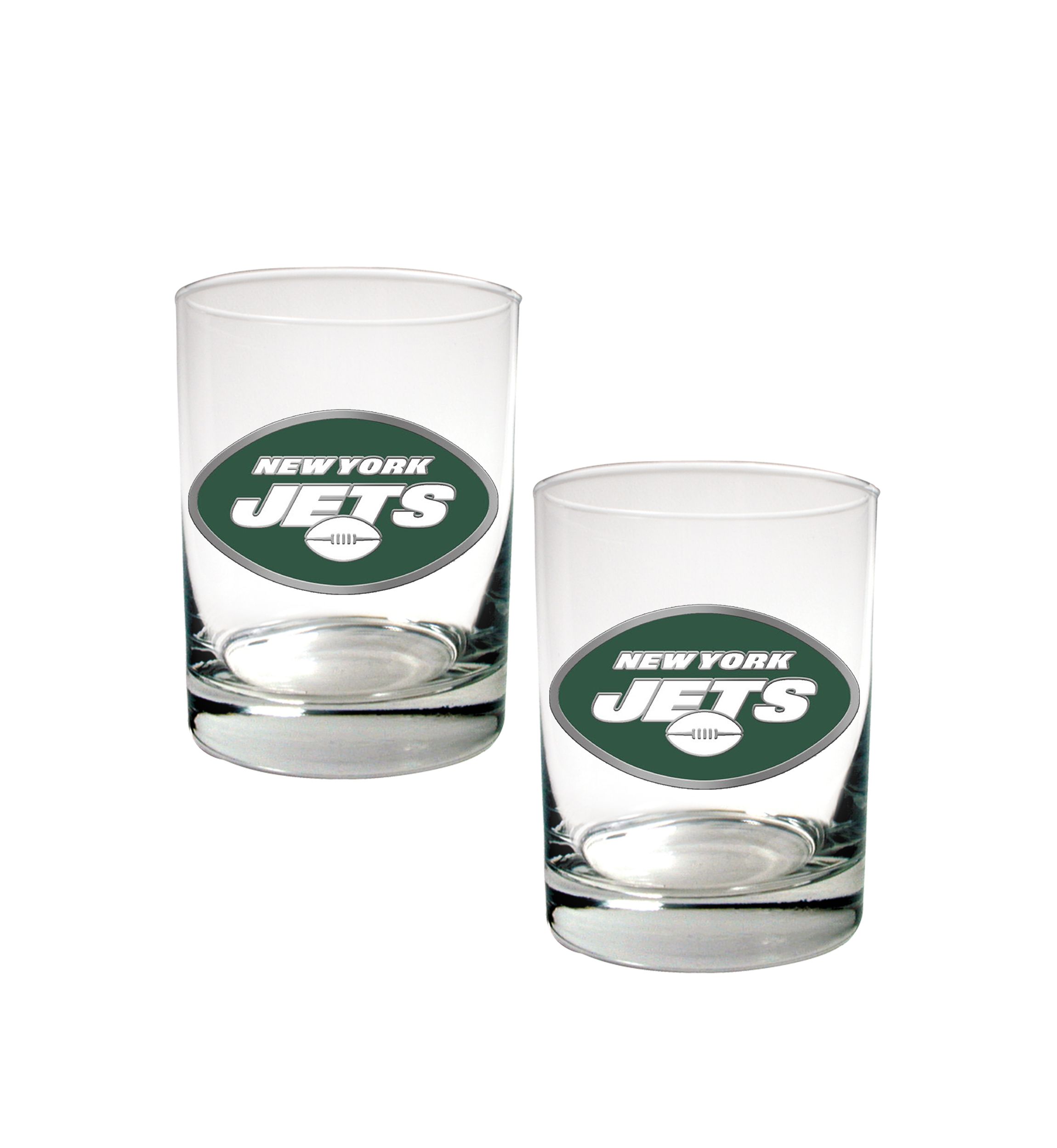NFL New York Jets Rocks Glass Set