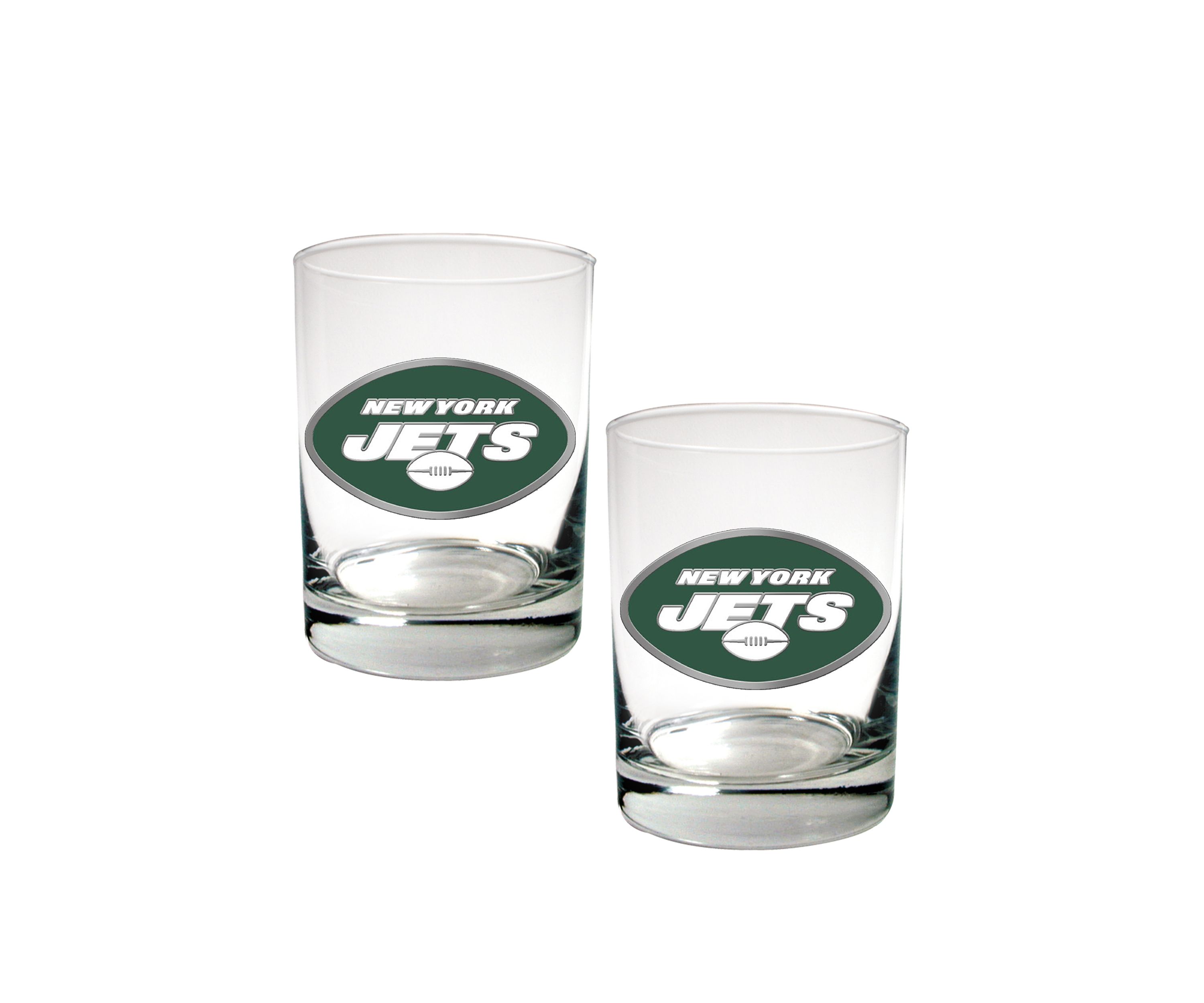 NFL New York Jets Rocks Glass Set