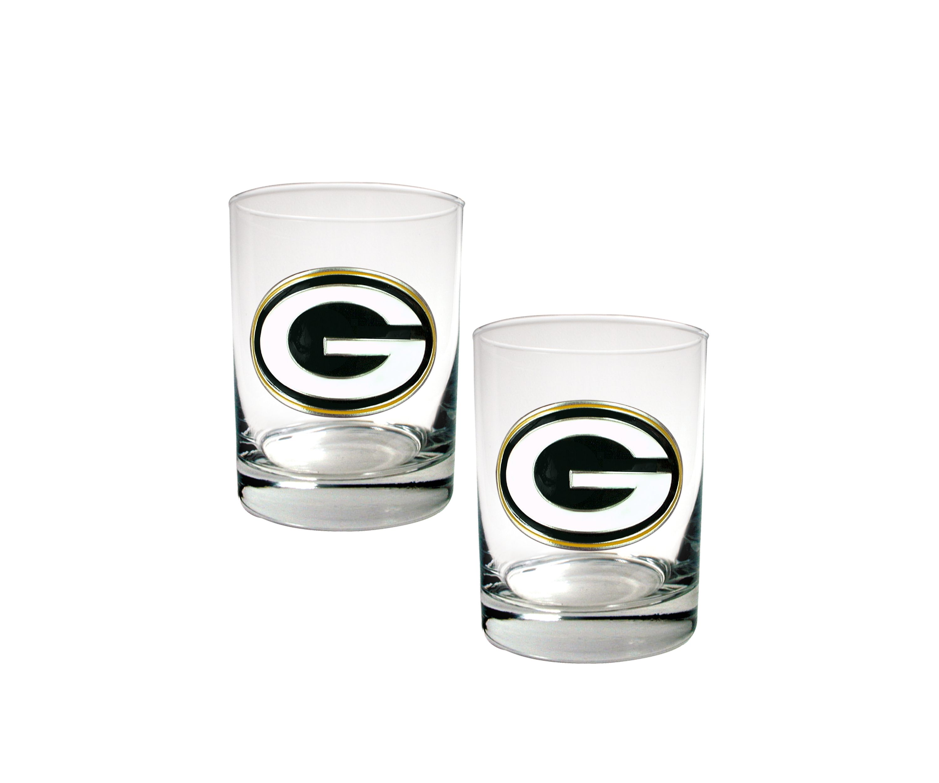 NFL Green Bay Packers Rocks Glass Set