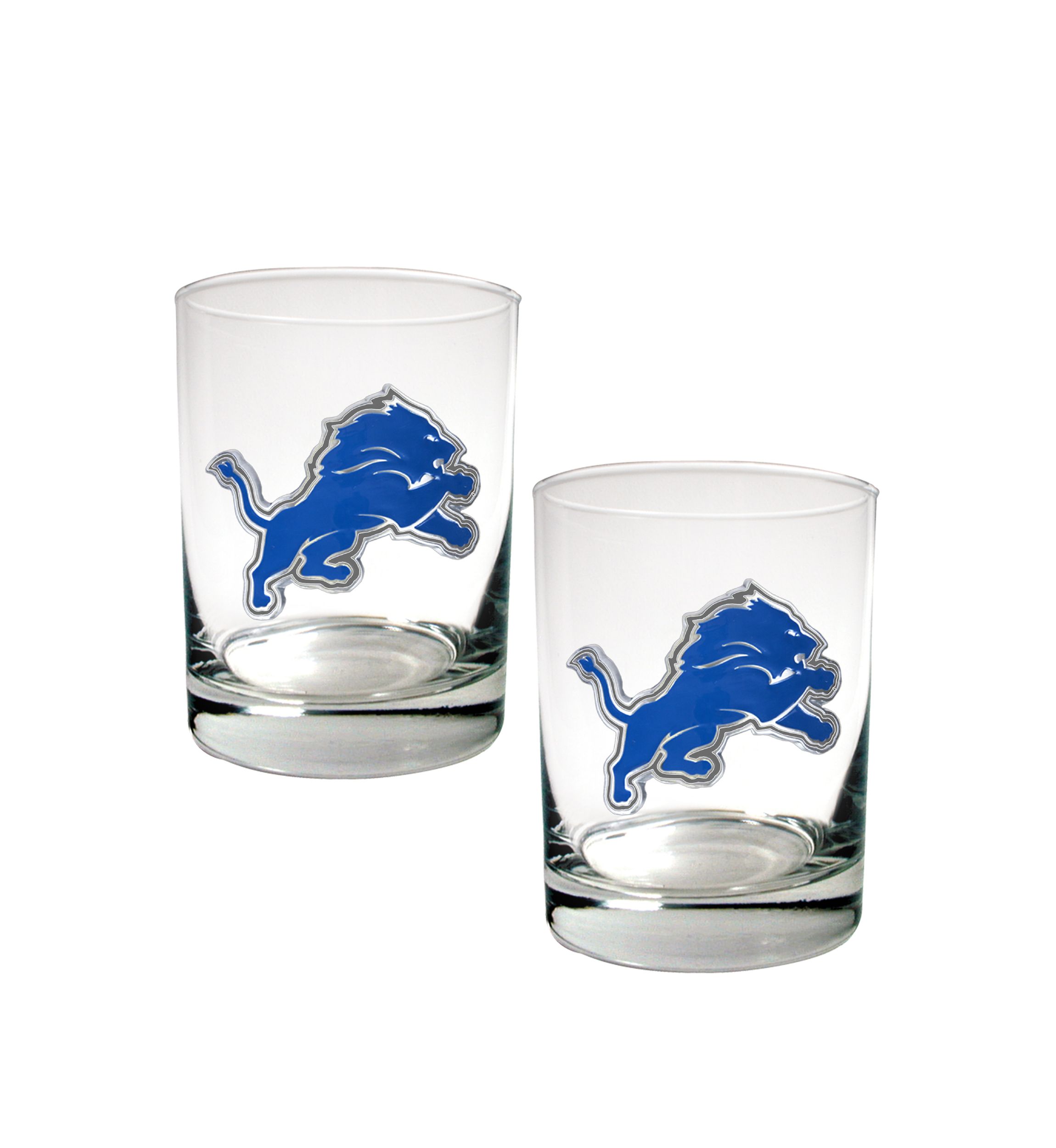 NFL Detroit Lions Rocks Glass Set