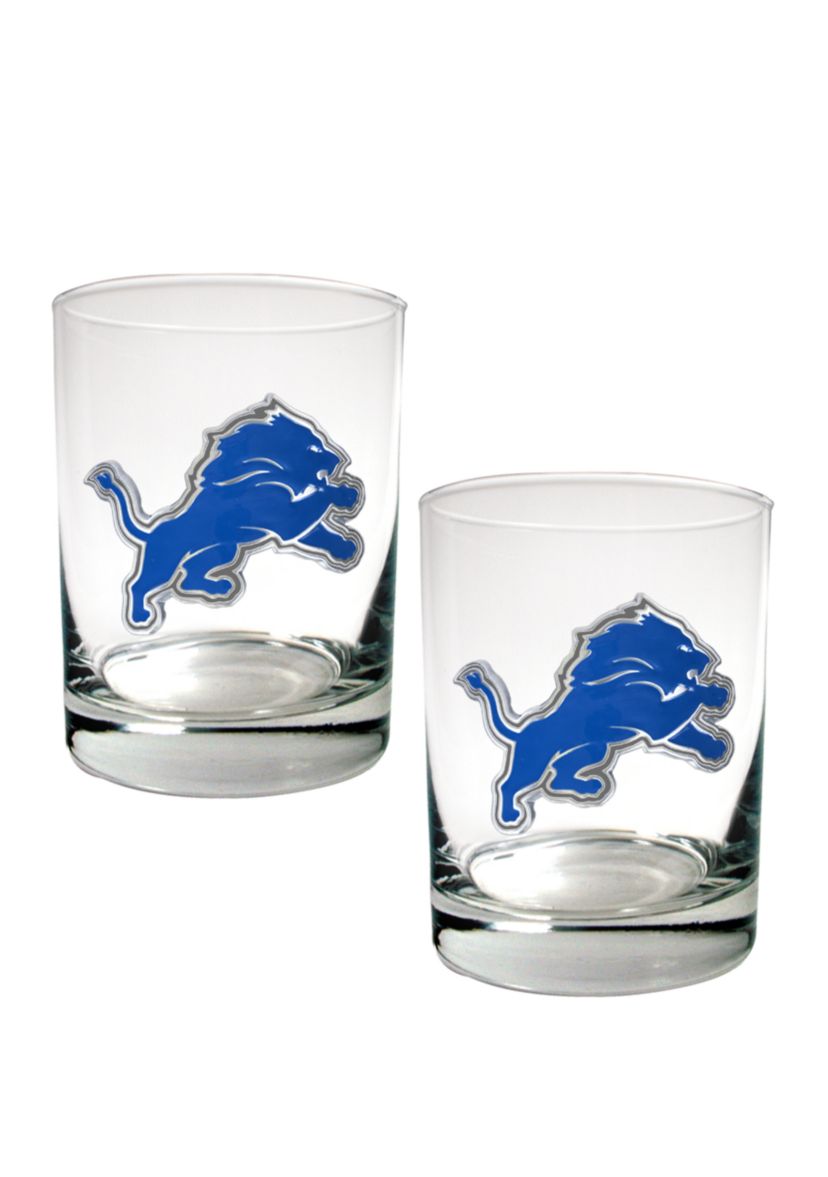 NFL Detroit Lions Rocks Glass Set