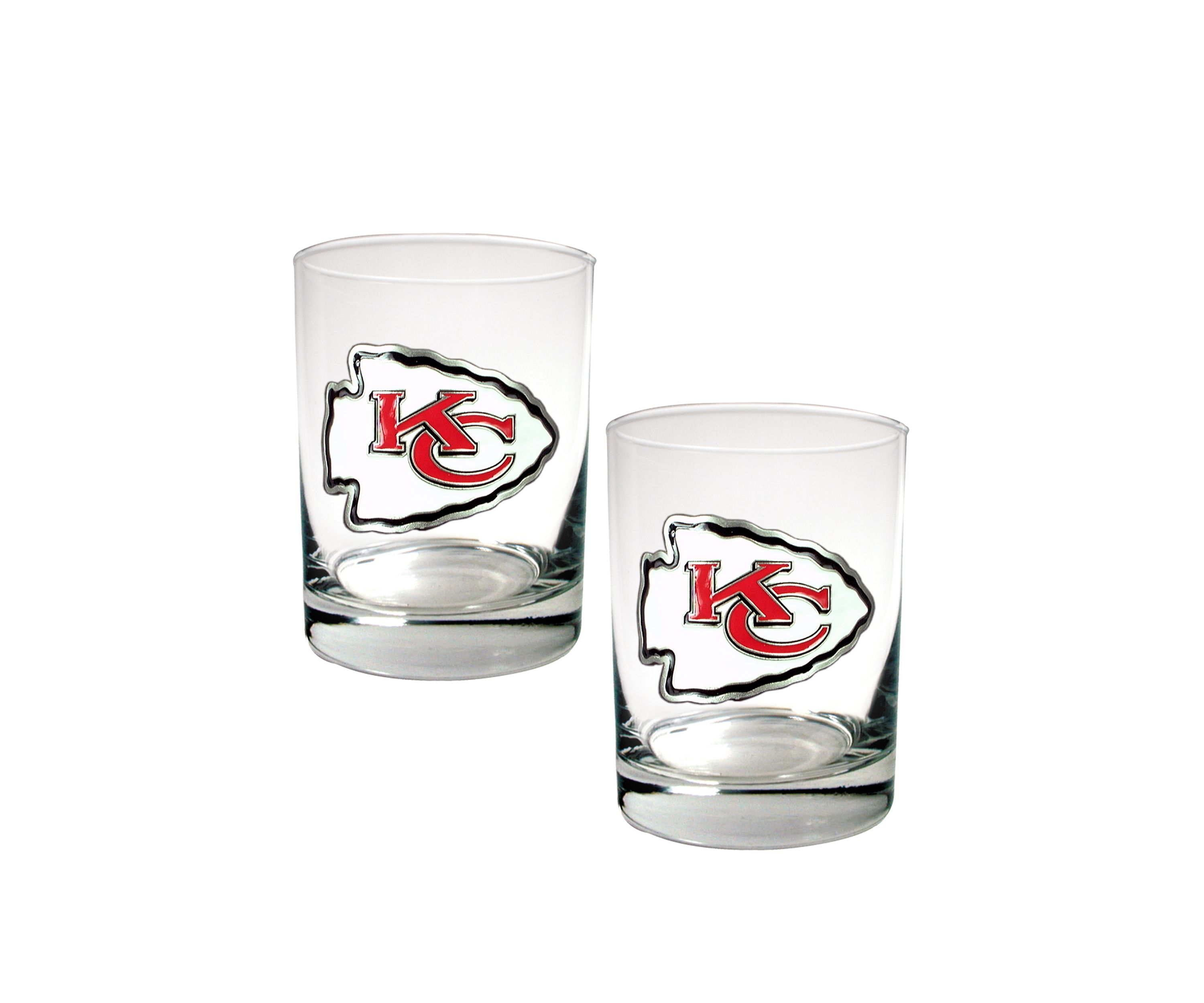 NFL Kansas City Chiefs Rocks Glass Set