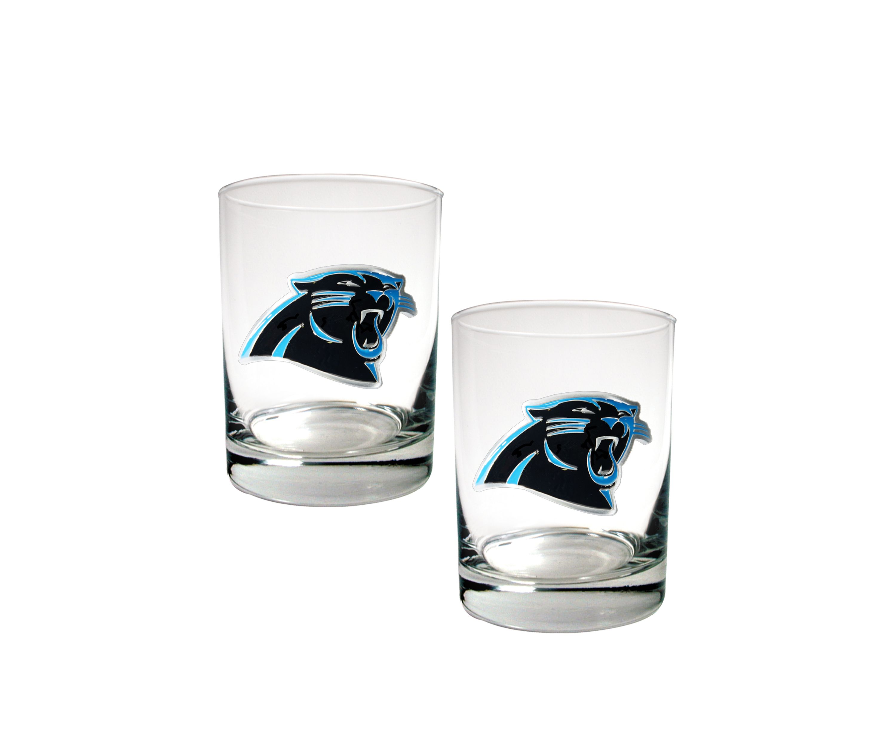 NFL Carolina Panthers Rocks Glass Set