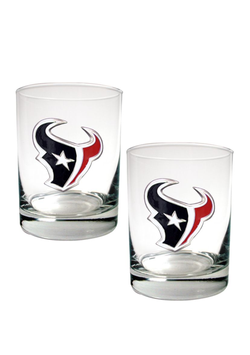 NFL Houston Texans Rocks Glass Set