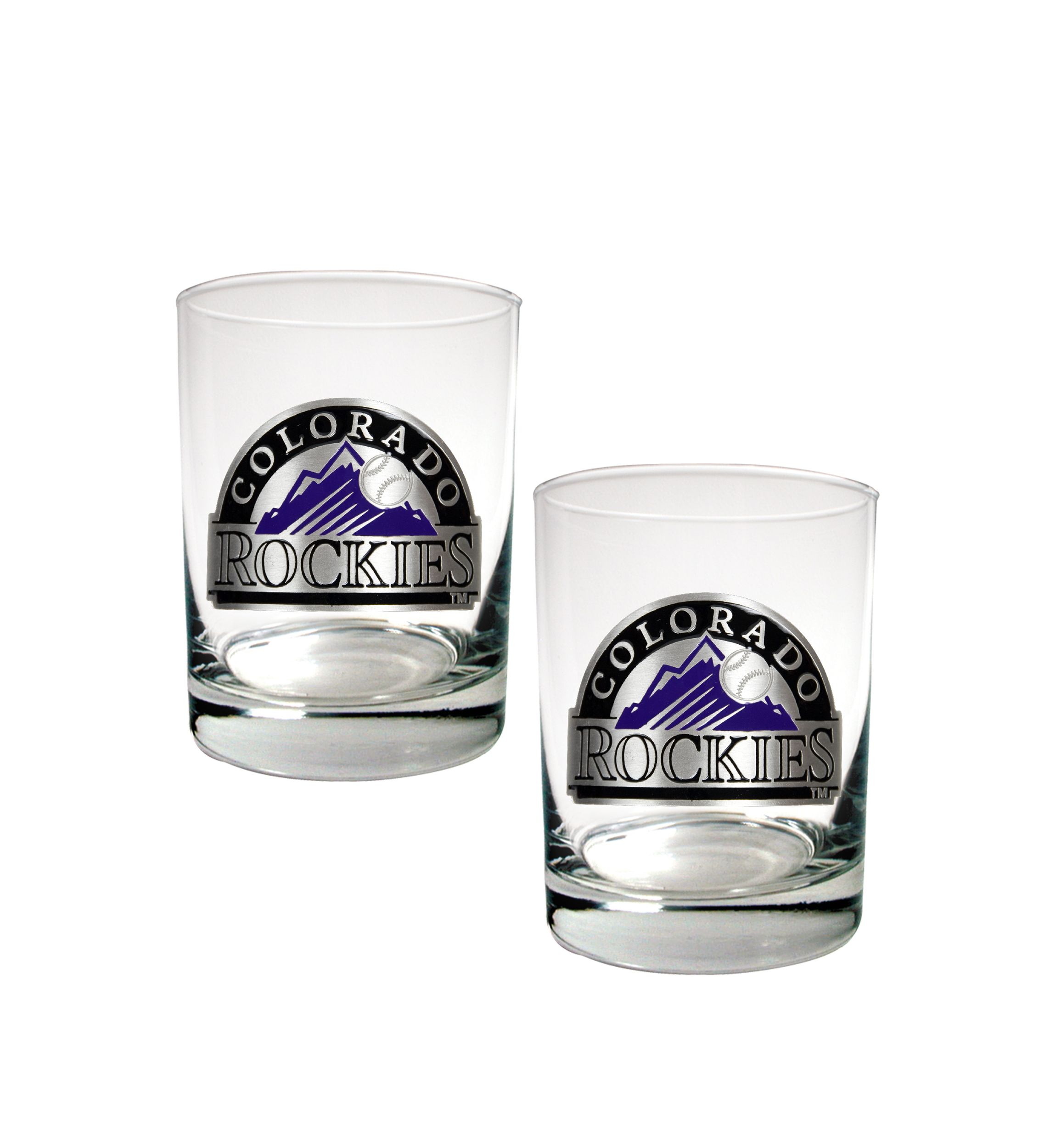 MLB Colorado Rockies Rocks Glass Set of 2