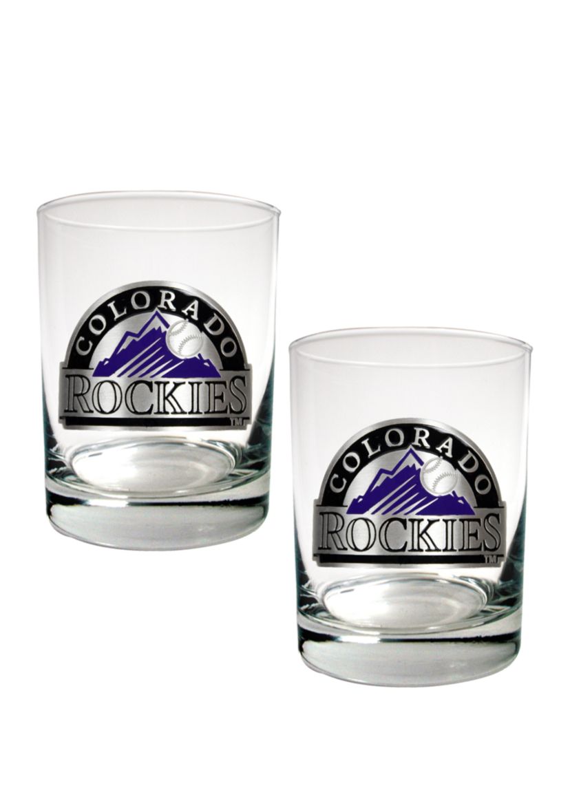 MLB Colorado Rockies Rocks Glass Set of 2