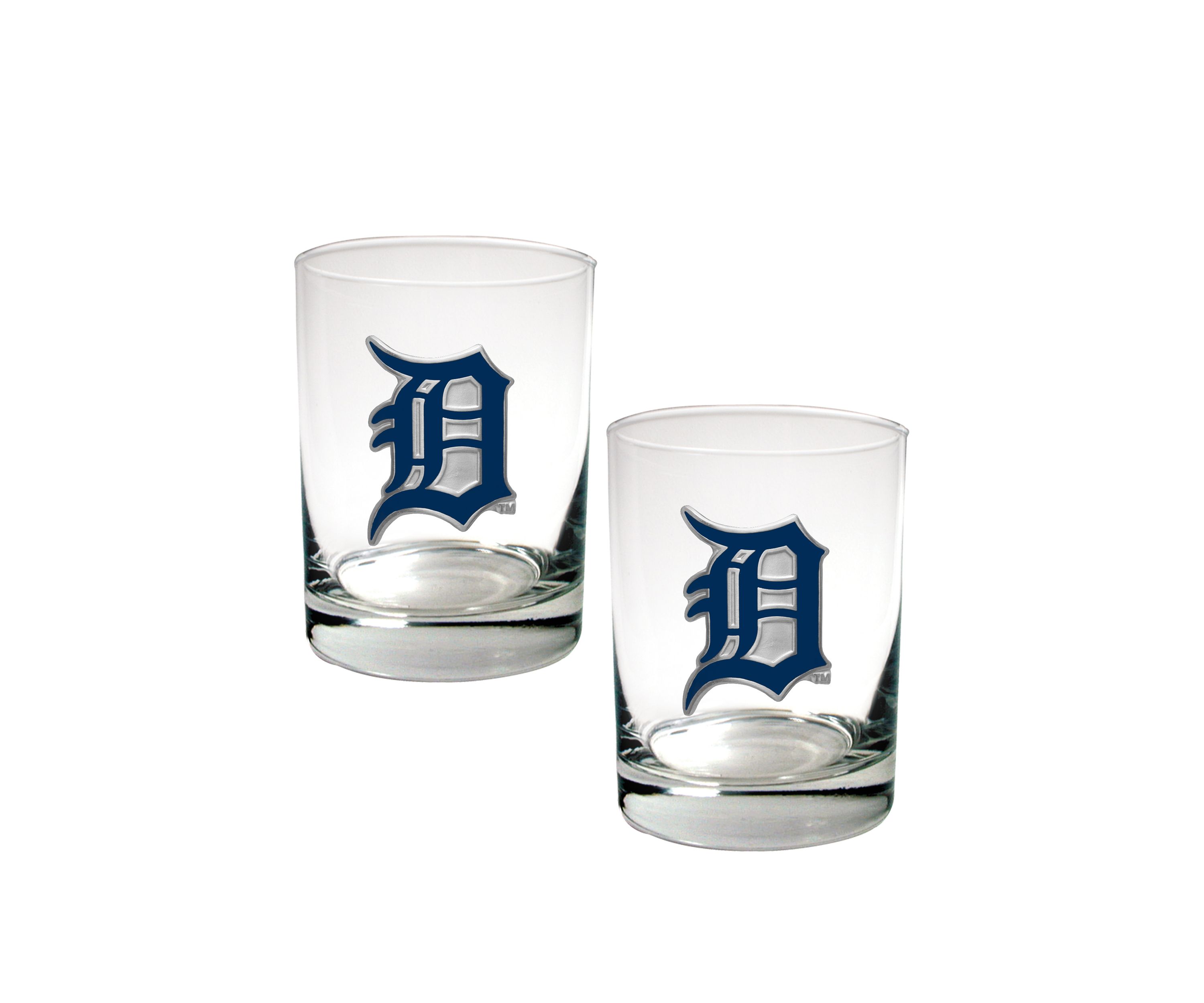 MLB Detroit Tigers Rocks Glass Set of 2
