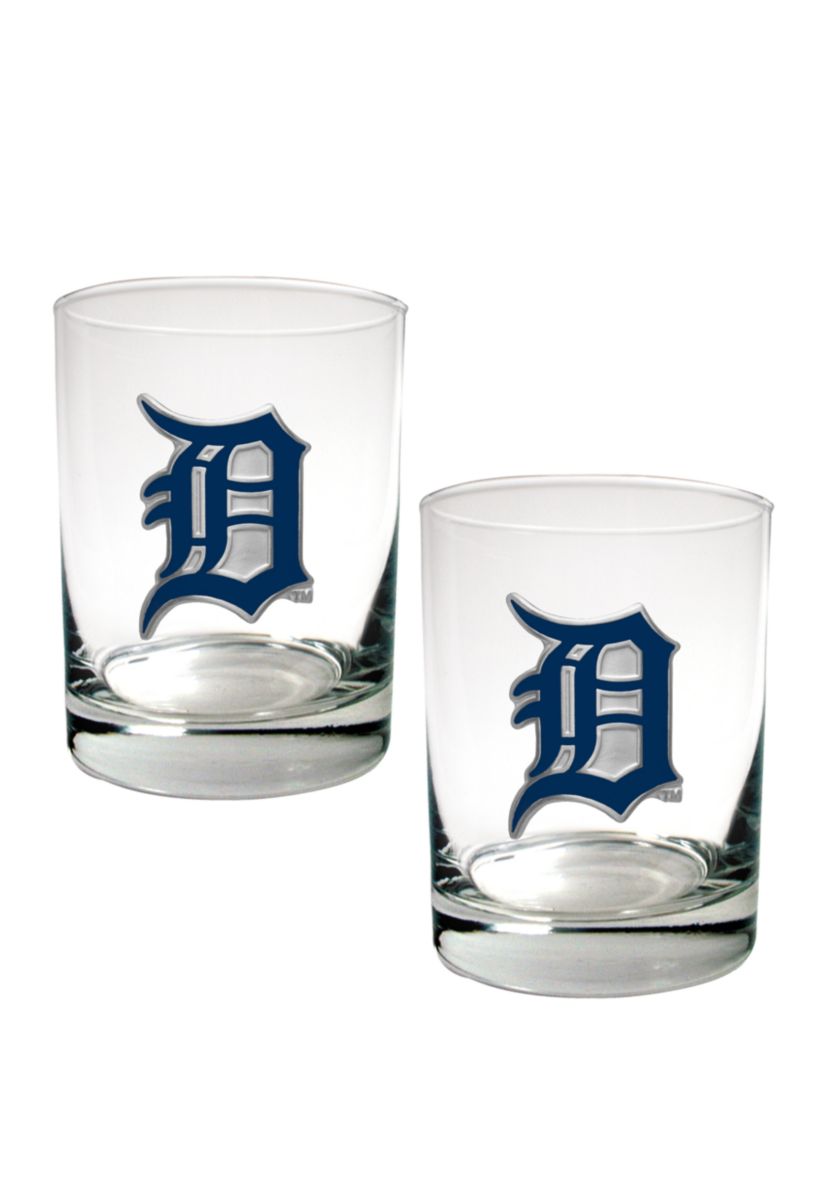 MLB Detroit Tigers Rocks Glass Set of 2