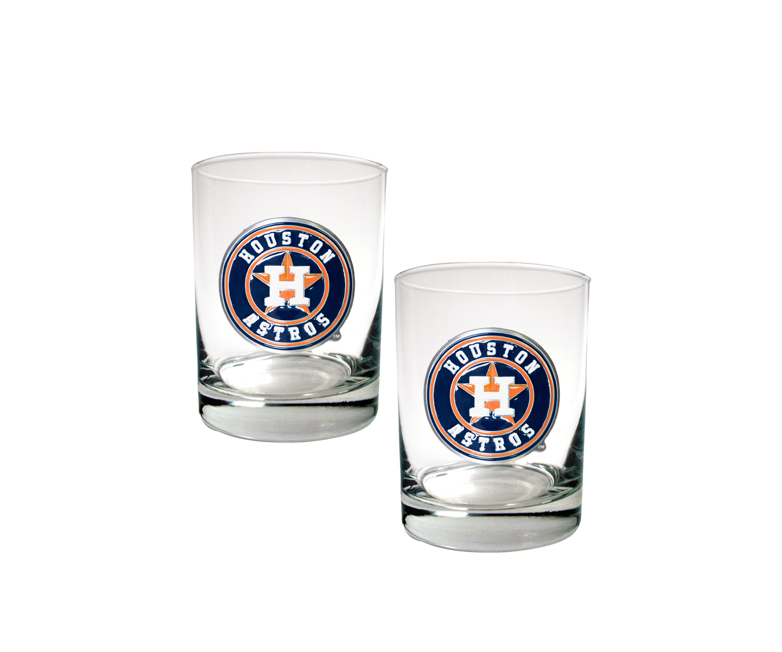 MLB Houston Astros Rocks Glass Set of 2