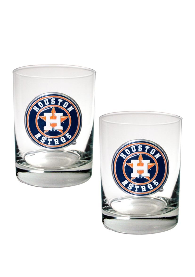 MLB Houston Astros Rocks Glass Set of 2