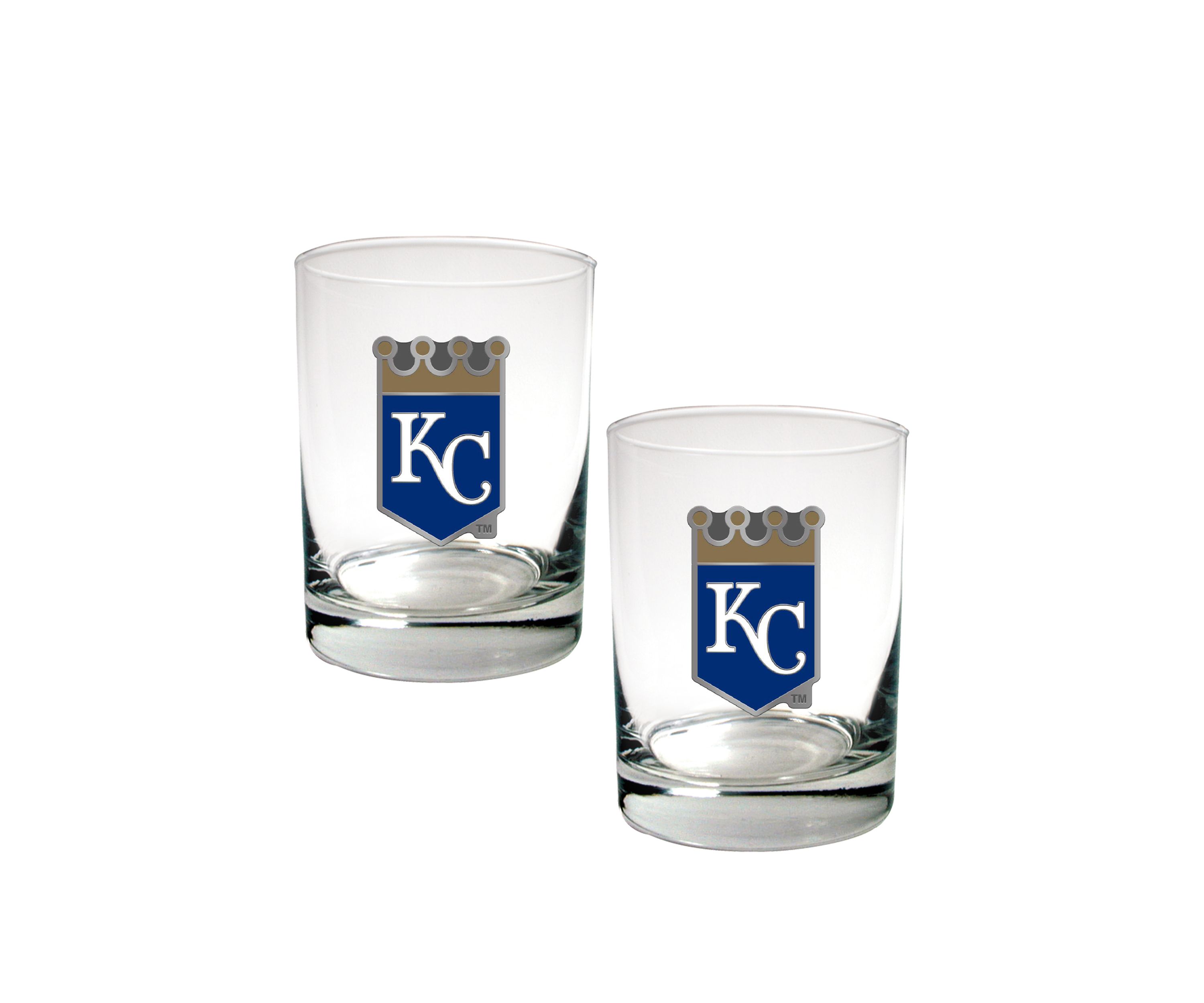 MLB Kansas City Royals Rocks Glass Set of 2