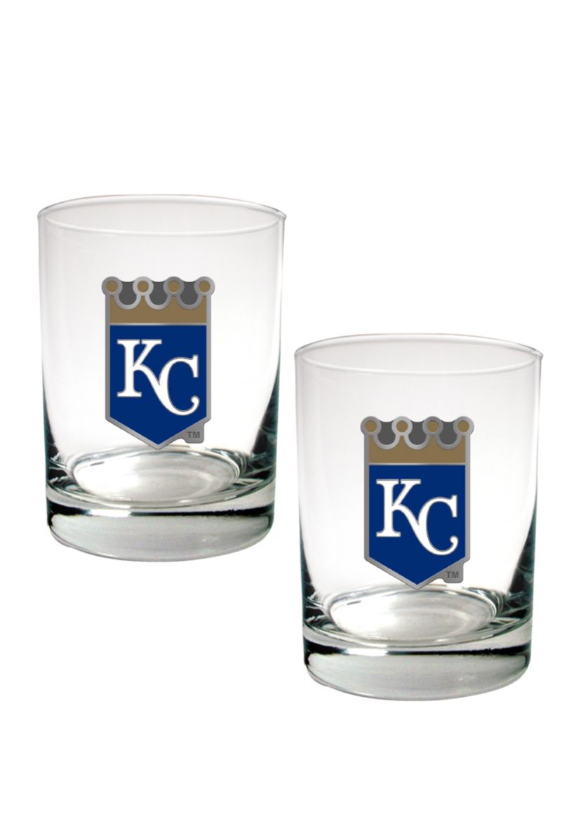 MLB Kansas City Royals Rocks Glass Set of 2