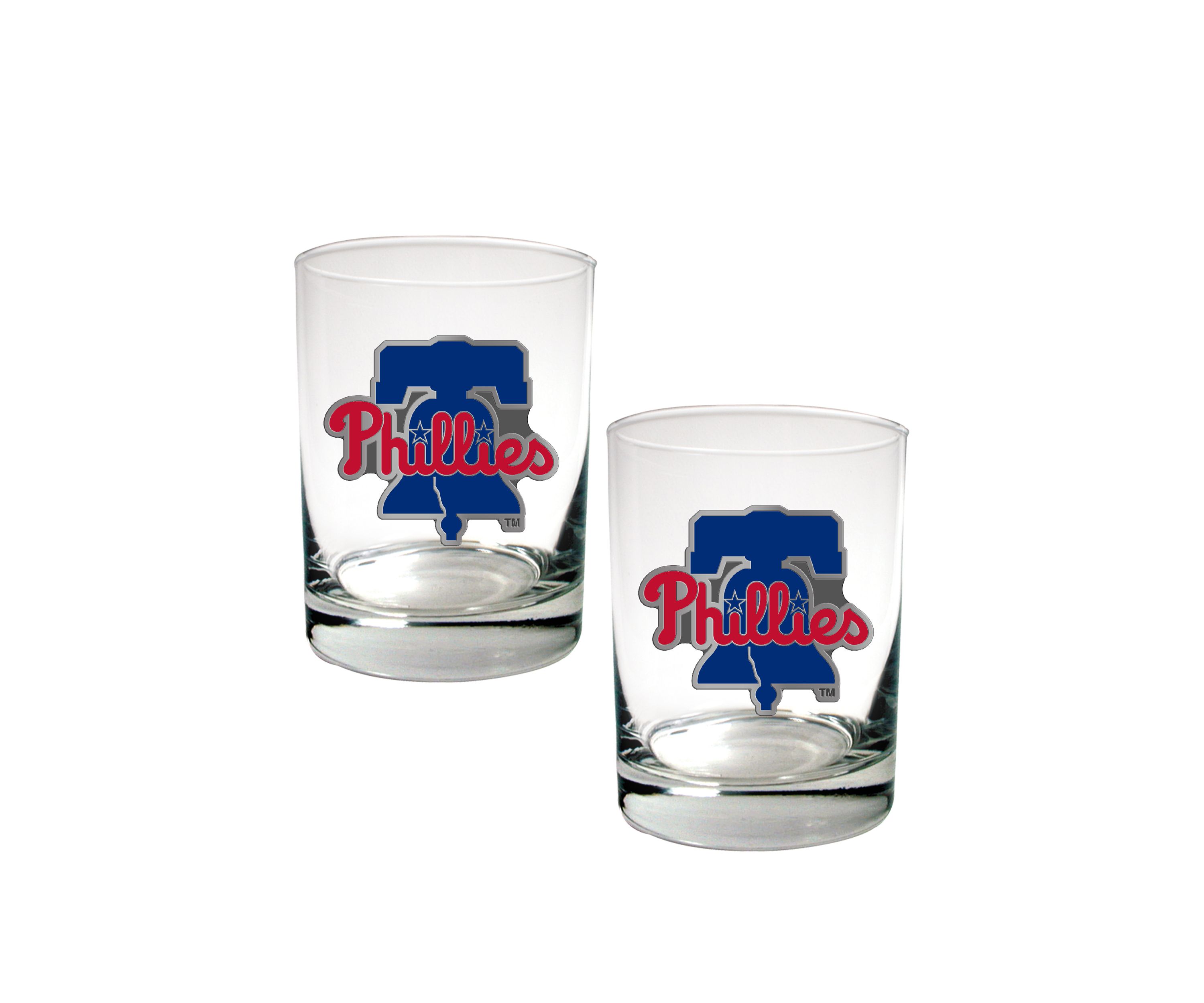 MLB Philadelphia Phillies Rocks Glass Set of 2