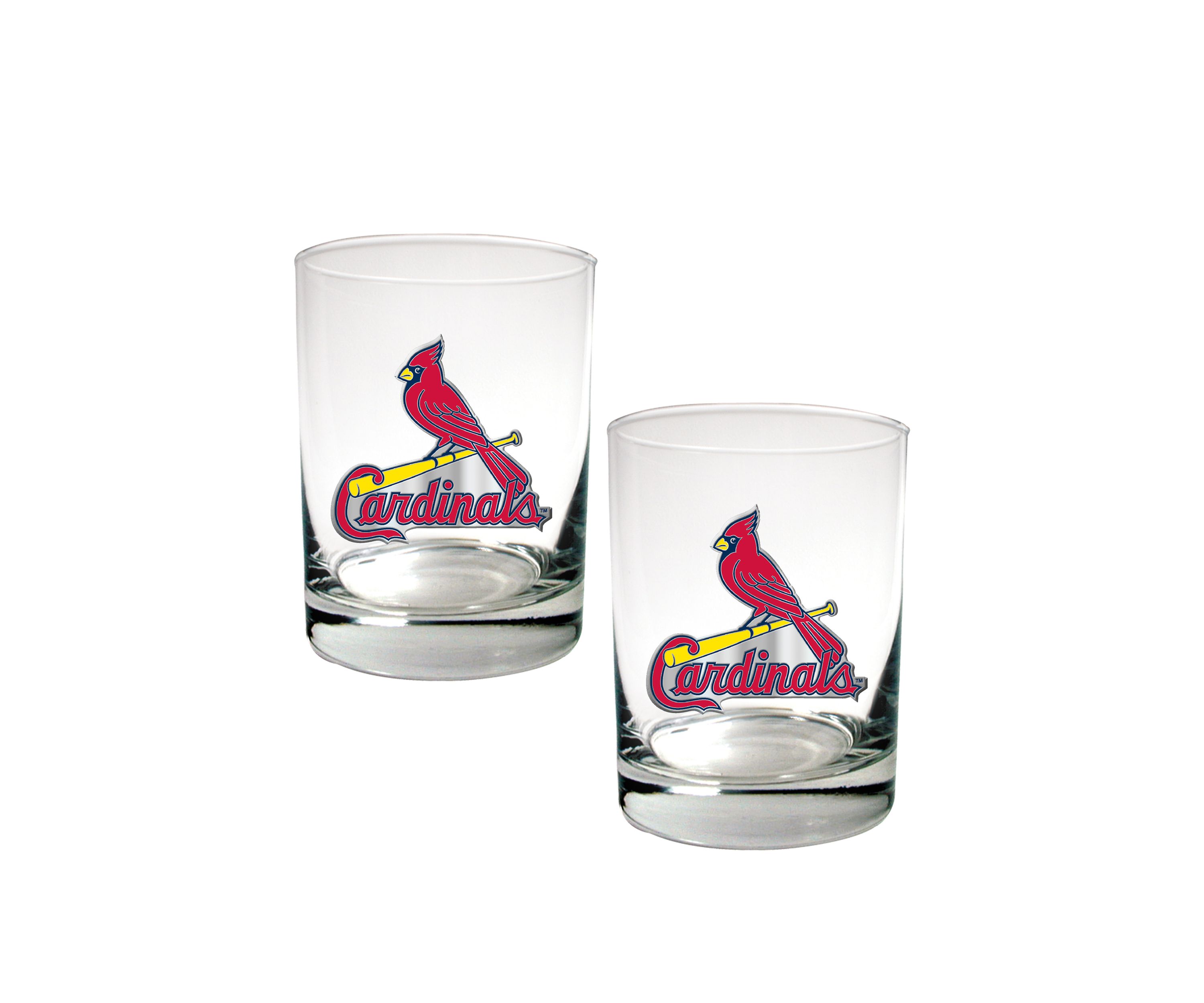 MLB St. Louis Cardinals Rocks Glass Set of 2