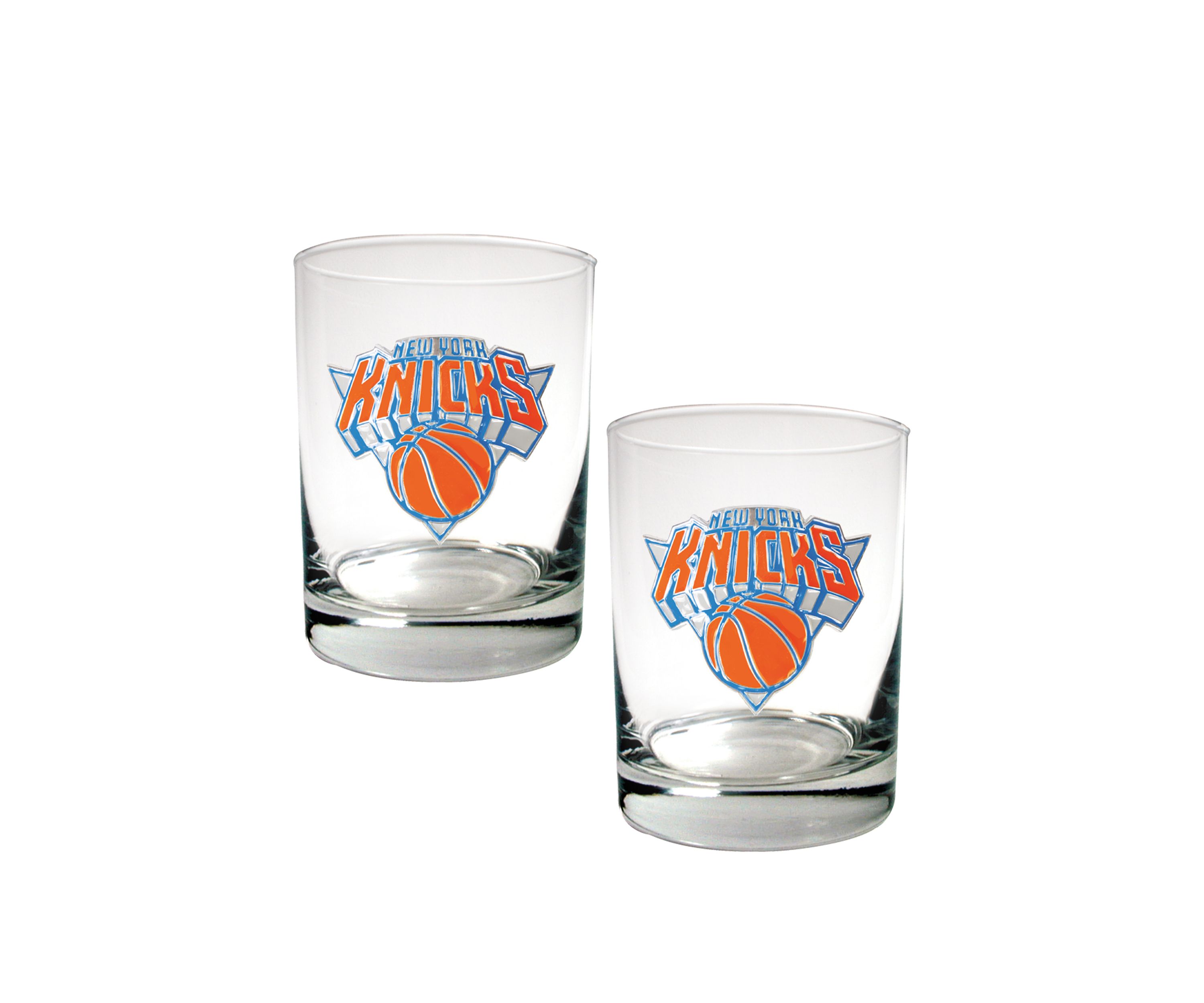 NBA New York Knicks Set of 2 Rocks Glass Set