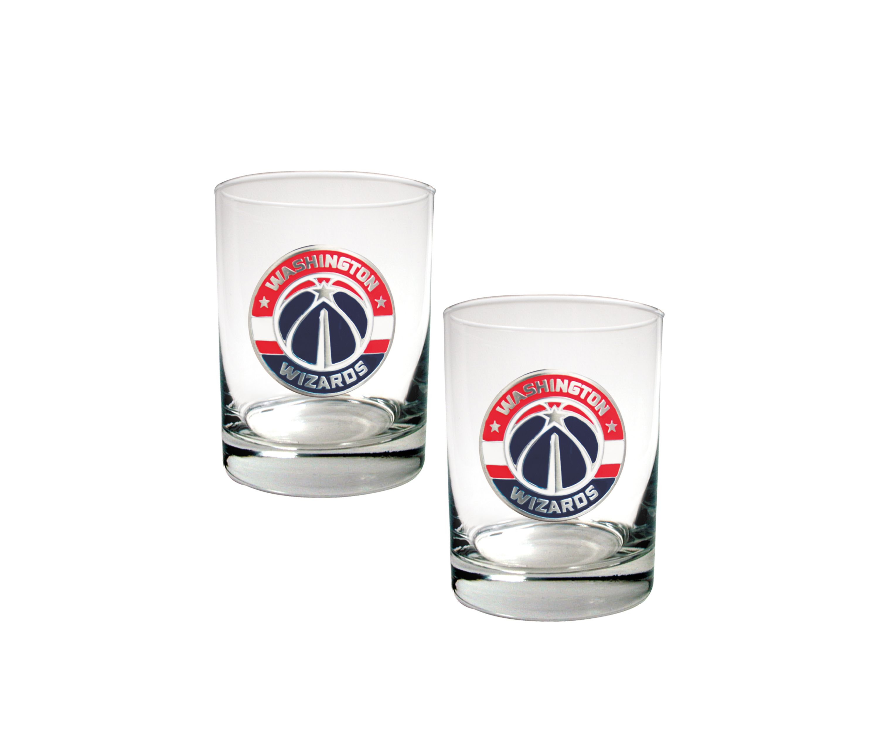 NBA Washington Wizards Set of 2 Rocks Glass Set