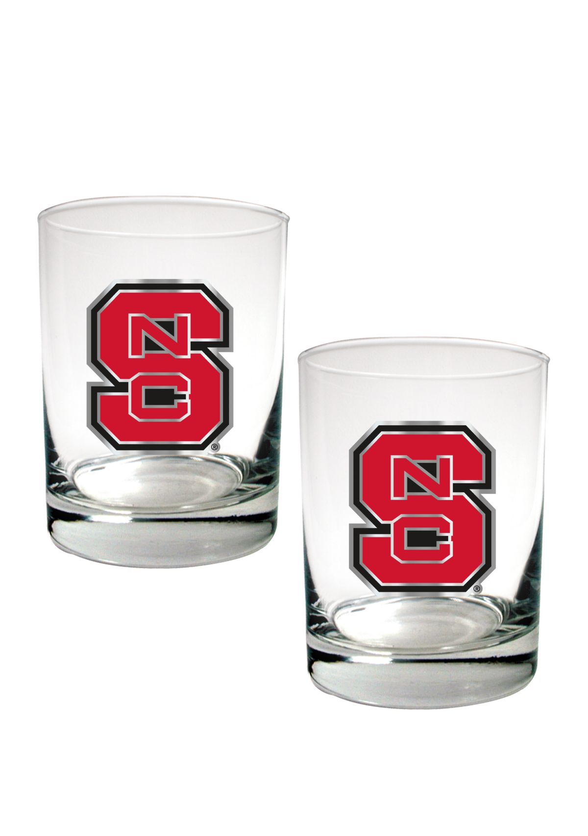  NCAA NC State Wolfpack Rocks Glass Set  