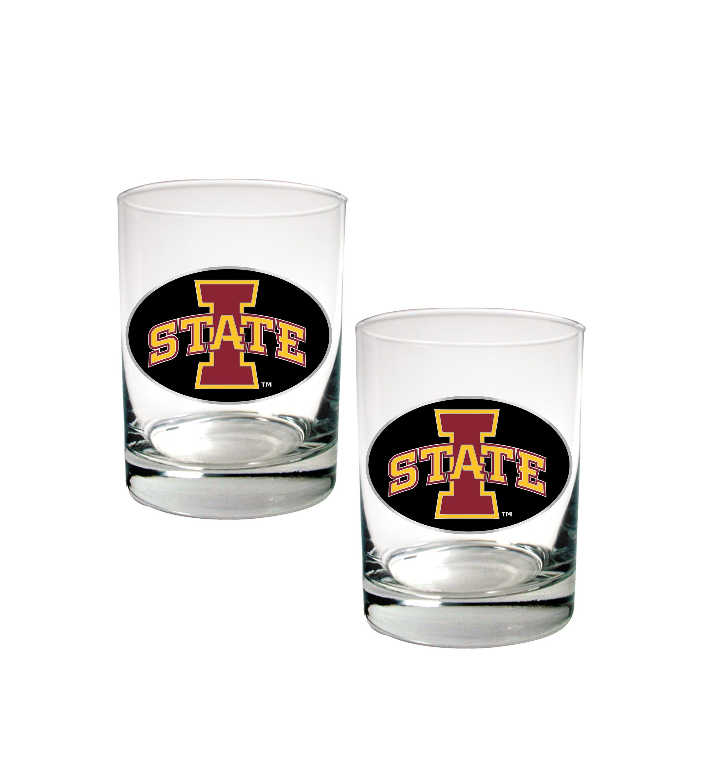  NCAA Iowa State Cyclones 2 Ounce Set of 2 Party Shot Glasses 