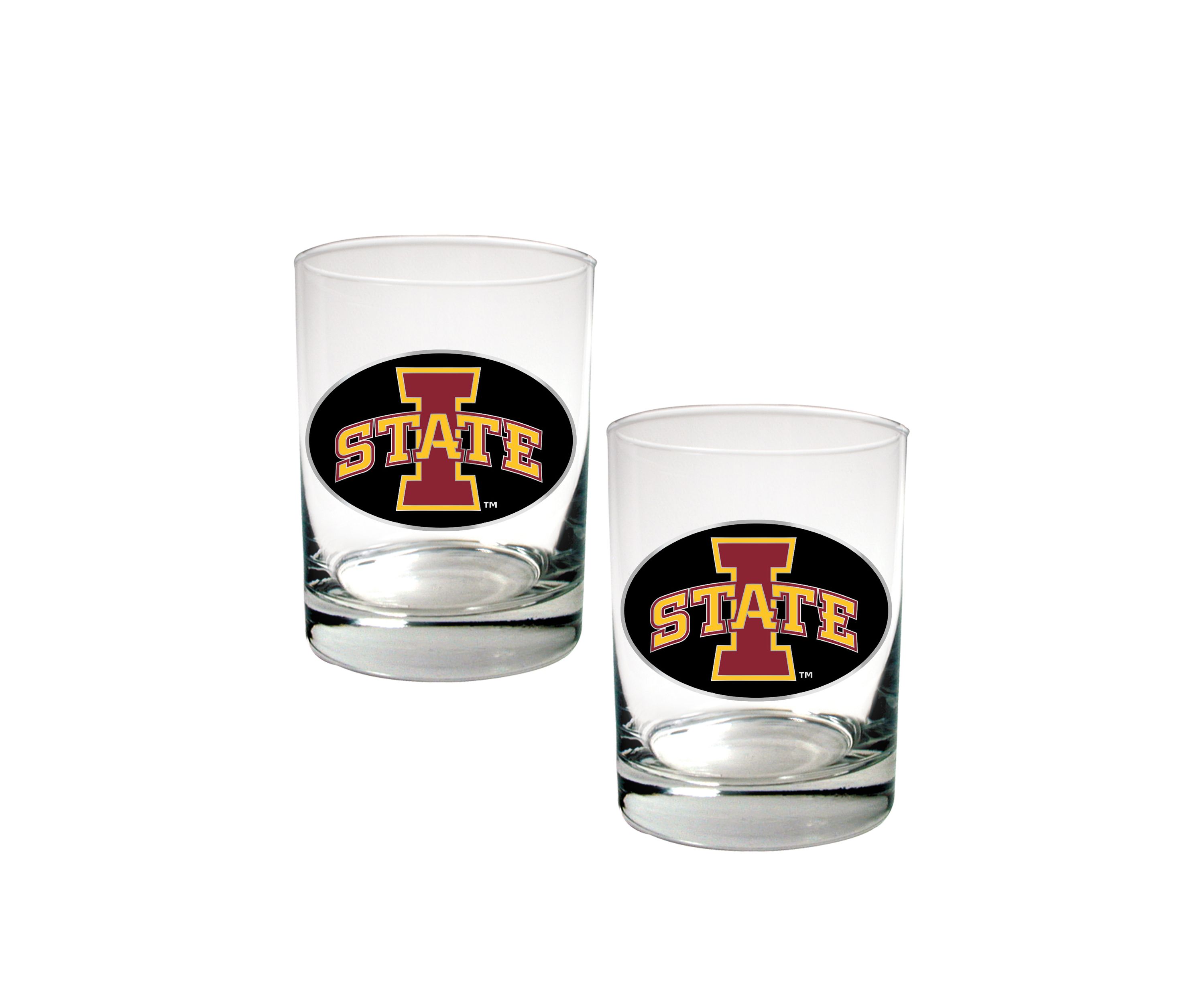  NCAA Iowa State Cyclones 2 Ounce Set of 2 Party Shot Glasses 