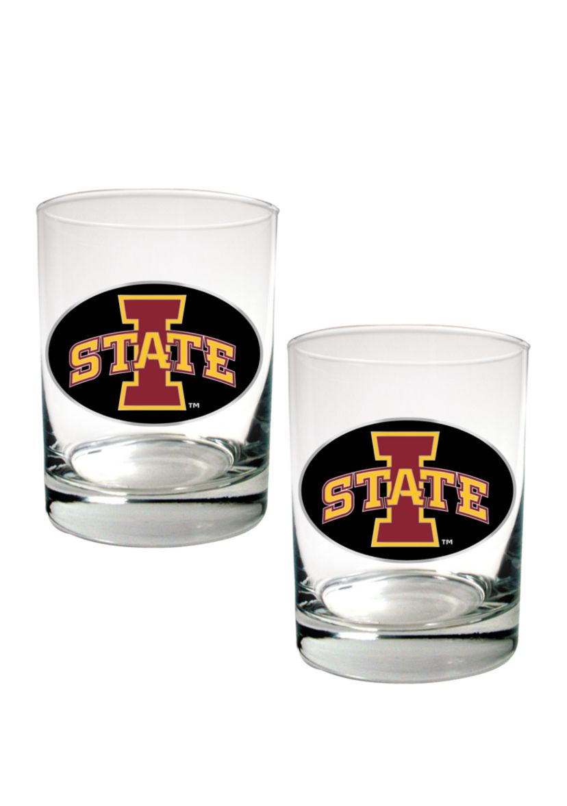 NCAA Iowa State Cyclones 2 Ounce Set of 2 Party Shot Glasses 