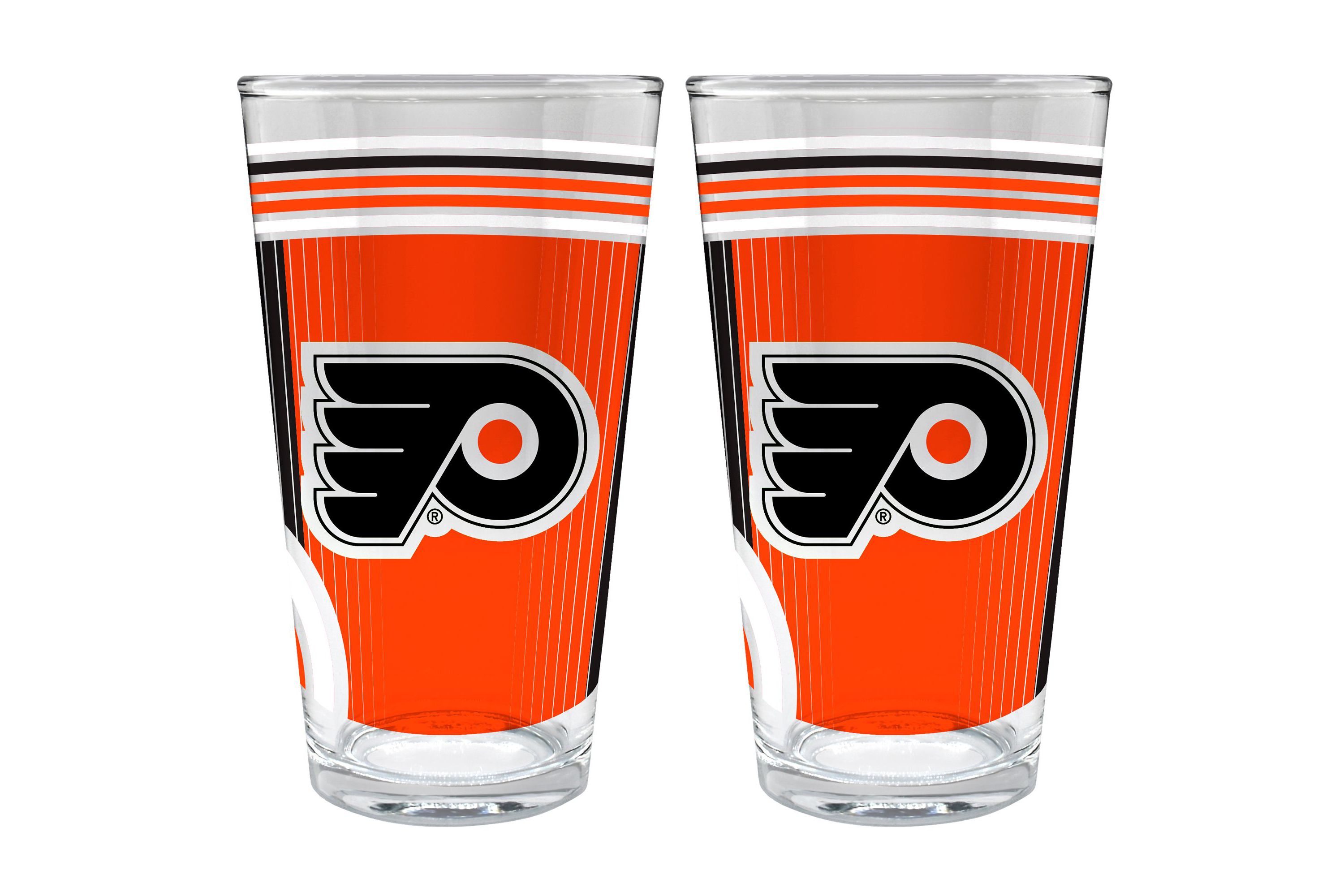 NHL Philadelphia Flyers 2pc Pint Glass Set