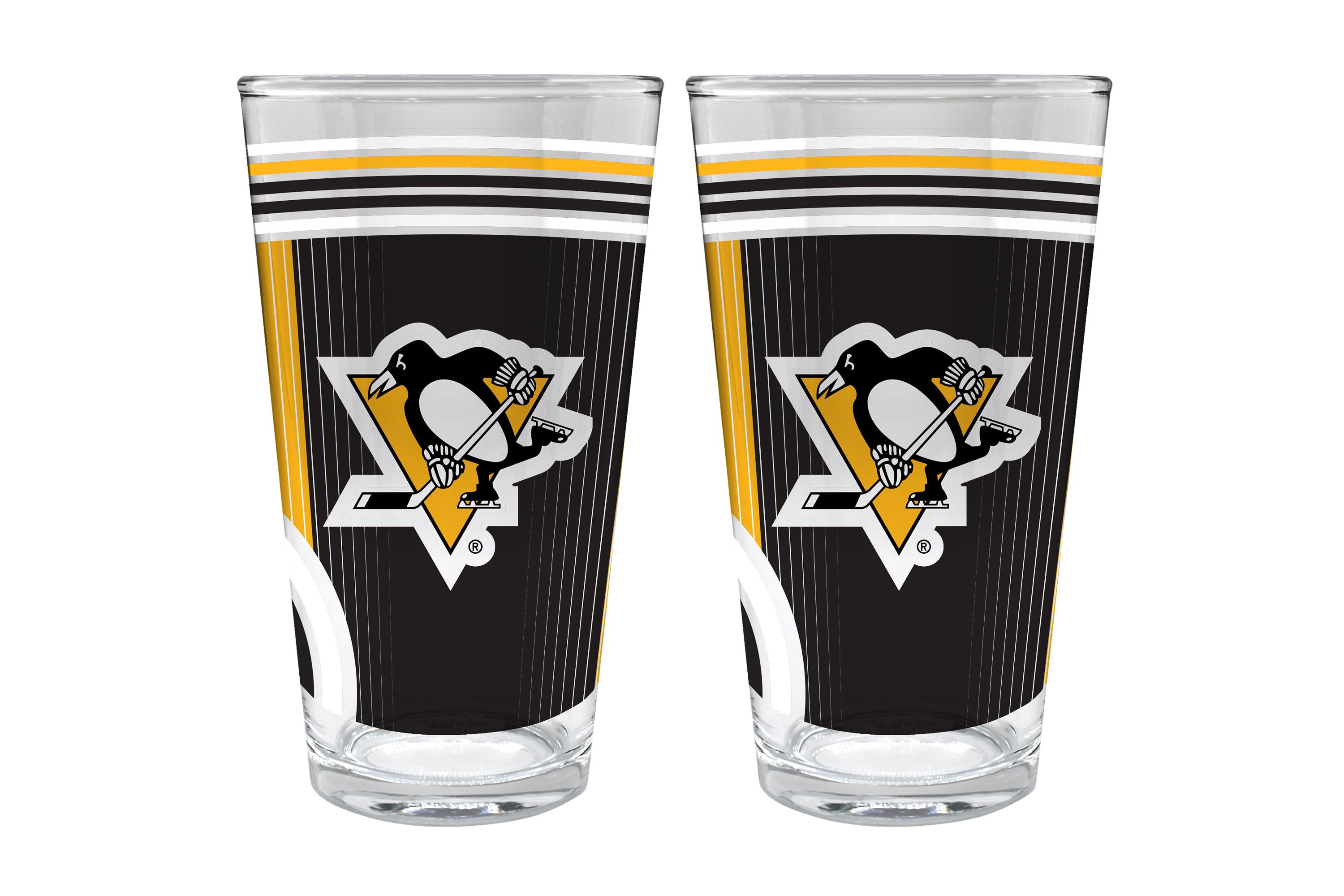 NHL San Jose Sharks 2pc Pint Glass Set