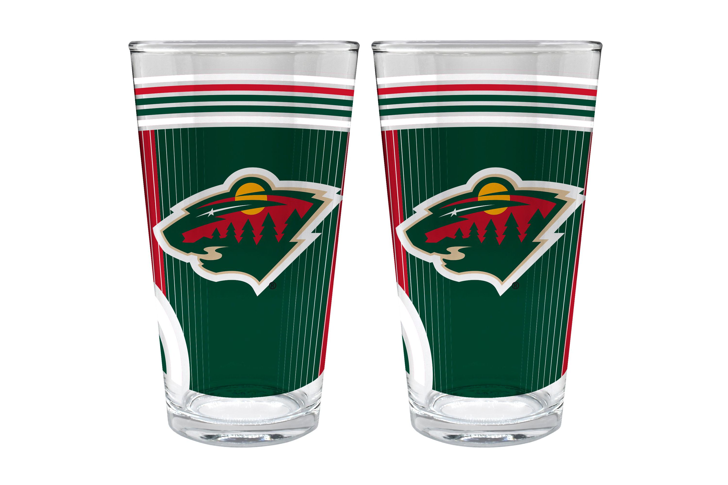NHL Minnesota Wild 2pc Pint Glass Set