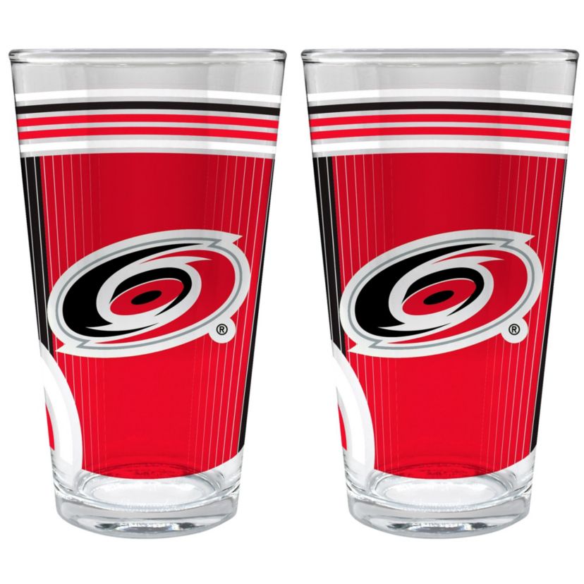 NHL Carolina Hurricanes 2pc Pint Glass Set
