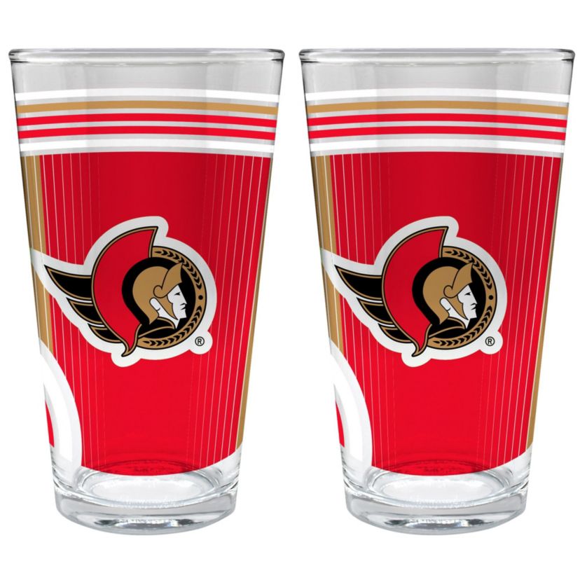 NHL Ottawa Senators 2pc Pint Glass Set