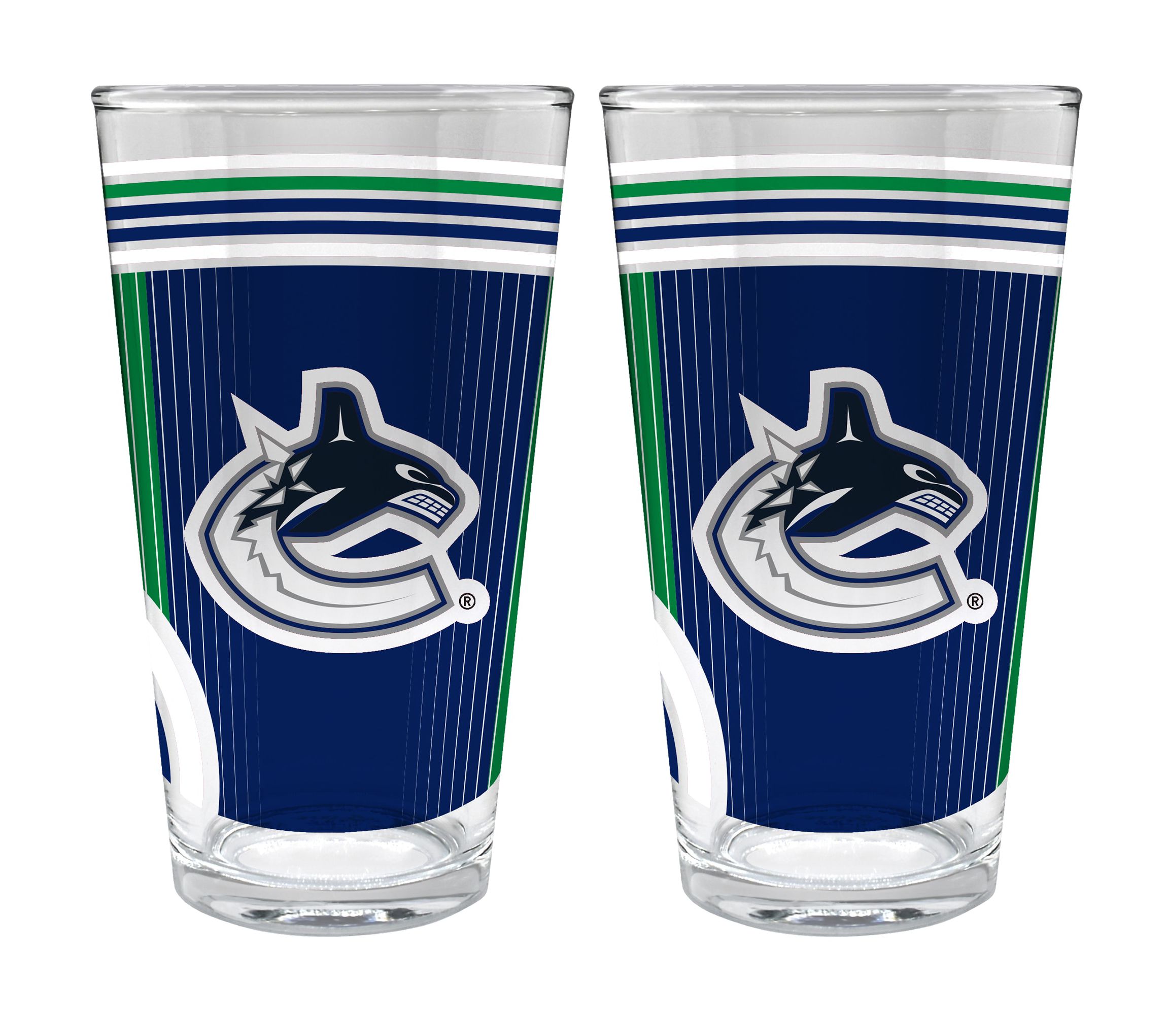 NHL Calgary Flames 2pc Pint Glass Set