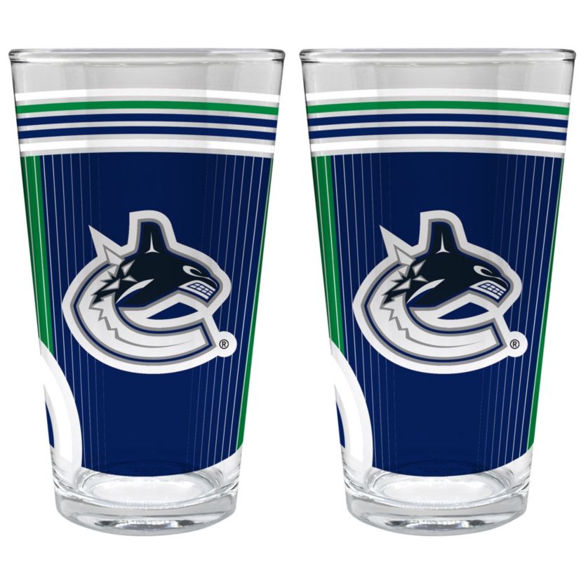 NHL Calgary Flames 2pc Pint Glass Set