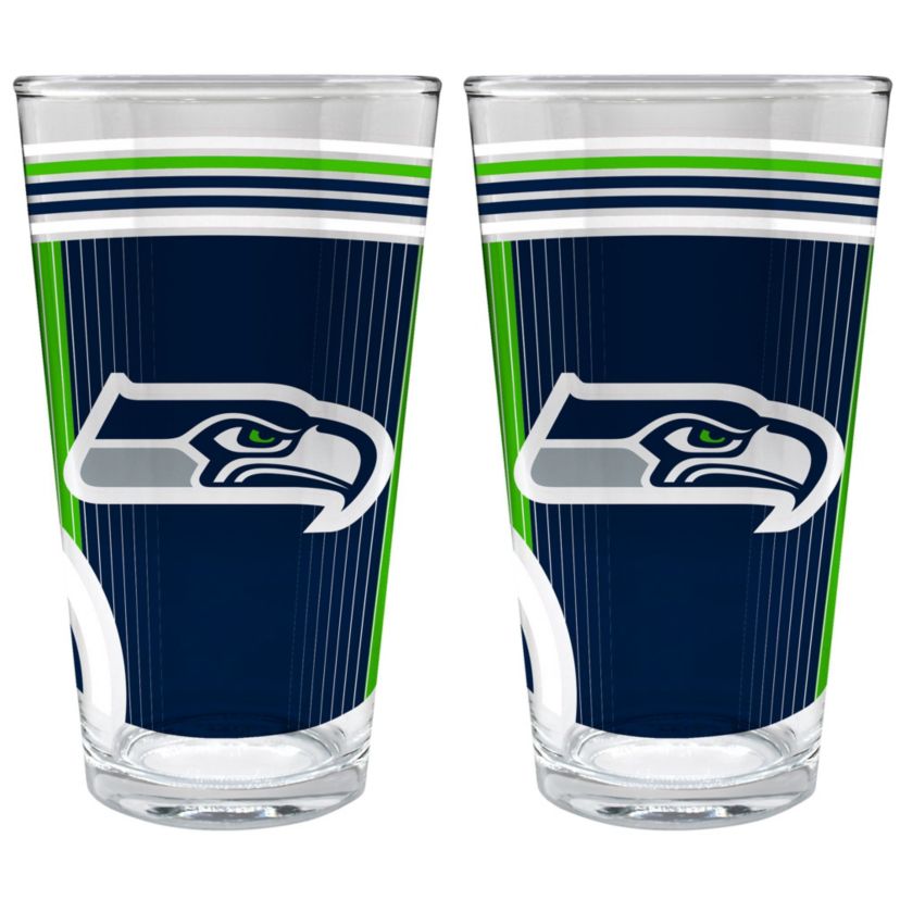 NFL Seattle Seahawks 2pc Pint Glass Set
