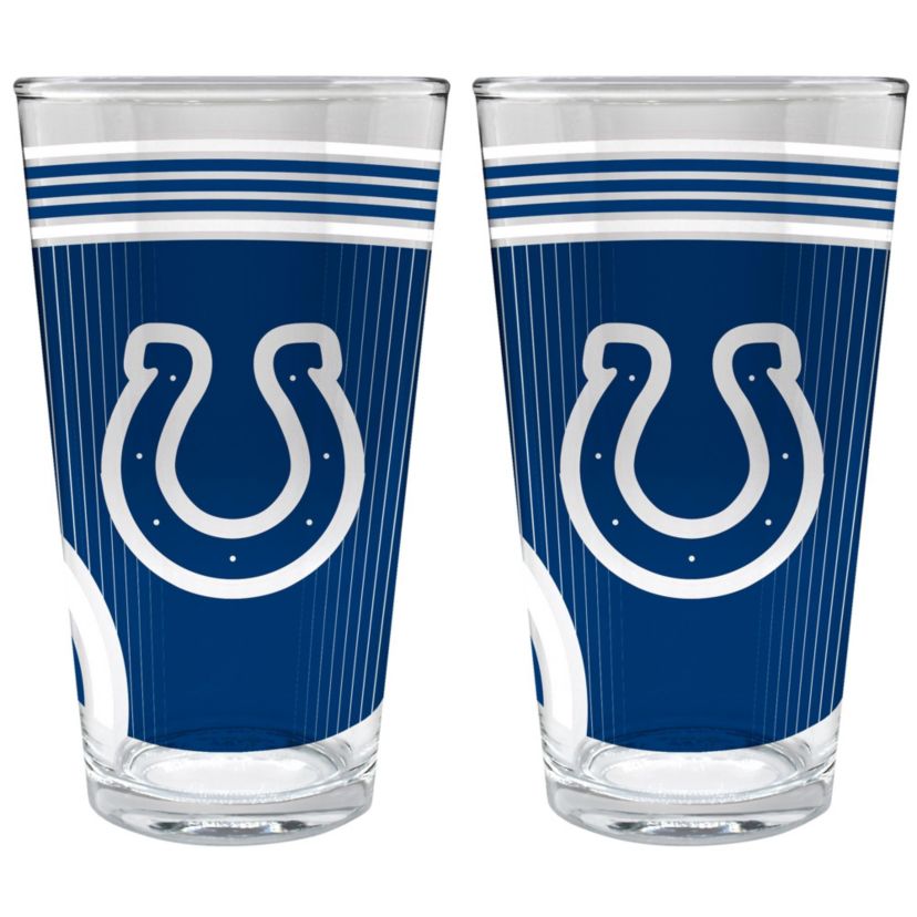 NFL Indianapolis Colts 2pc Pint Glass Set