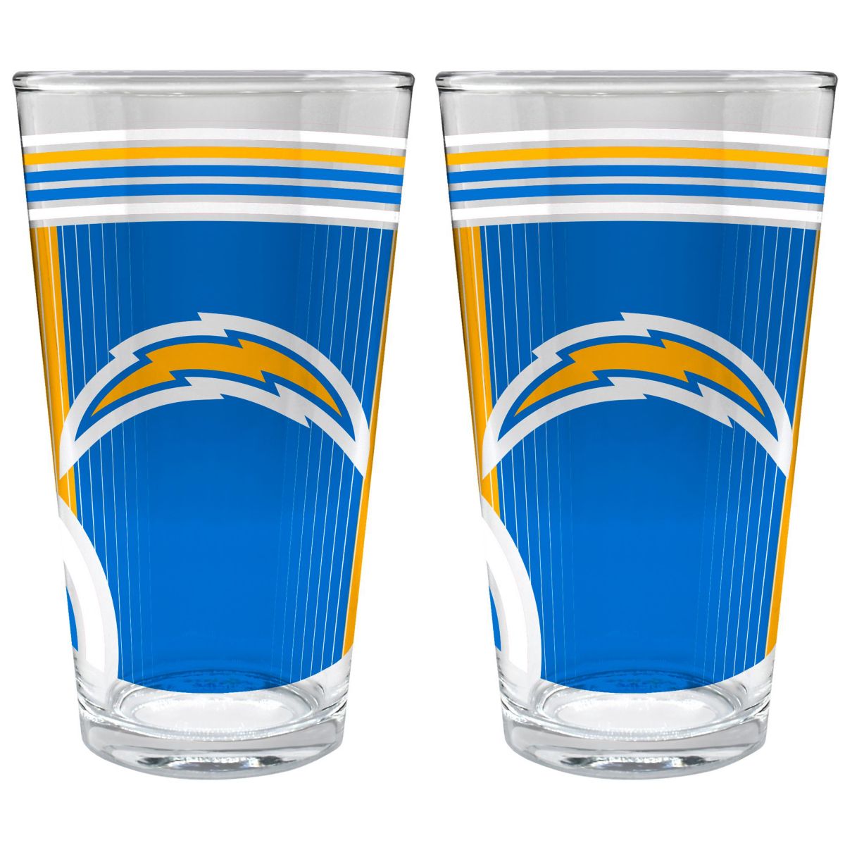 NFL Los Angeles Chargers 2pc Pint Glass Set