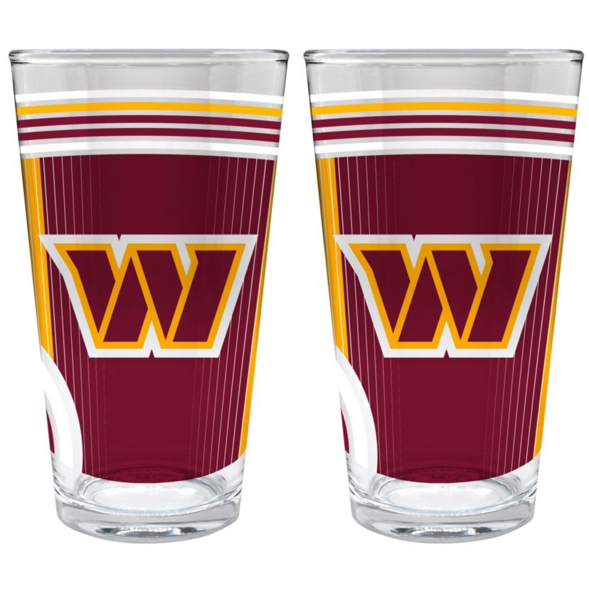 NFL Washington Commanders 2pc Pint Glass Set