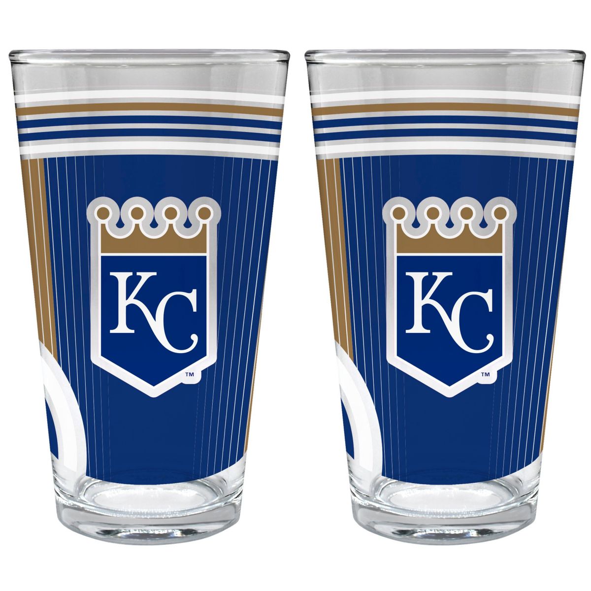 MLB Kansas City Royals 2pc Pint Glass Set