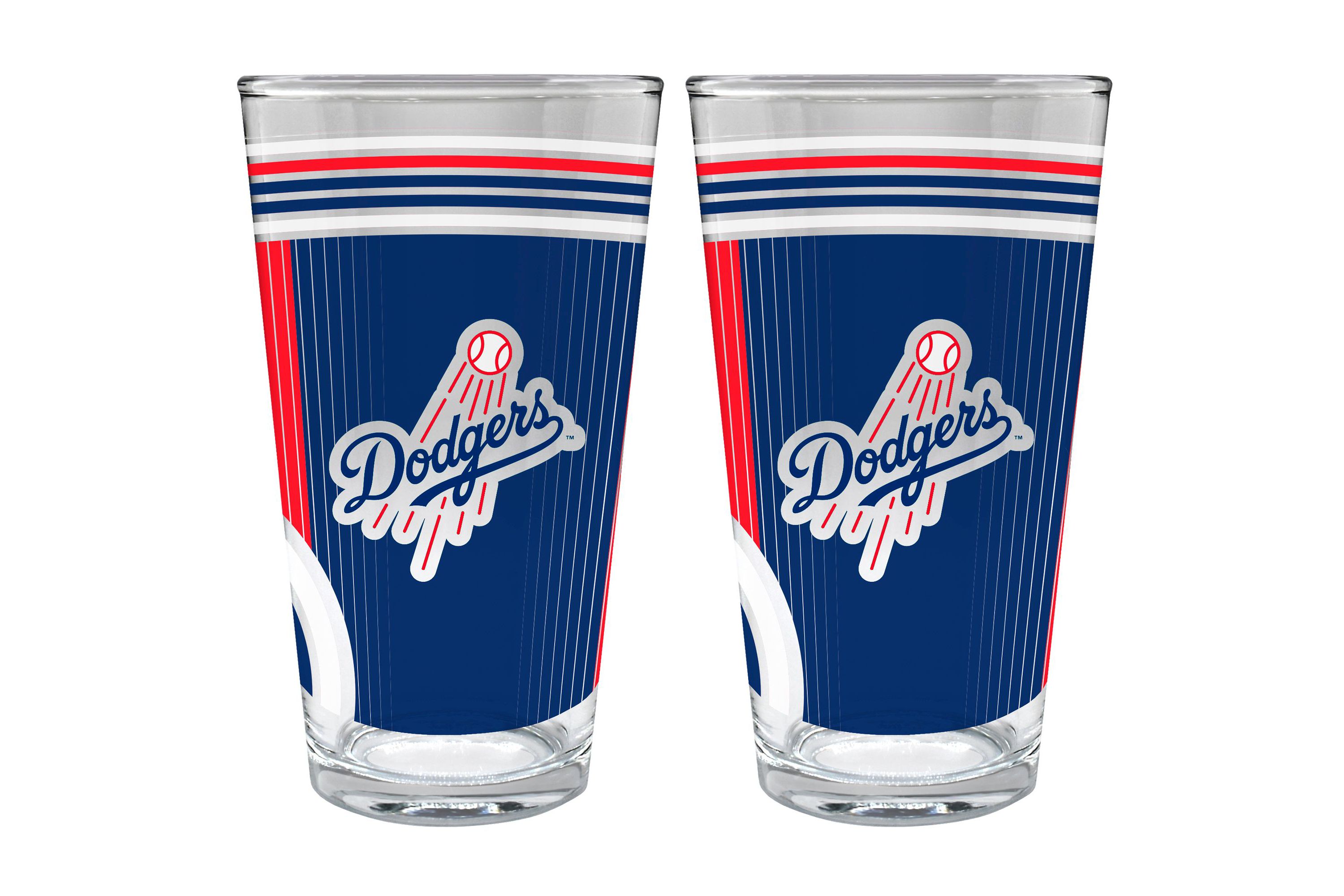 MLB Los Angeles Dodgers 2pc Pint Glass Set