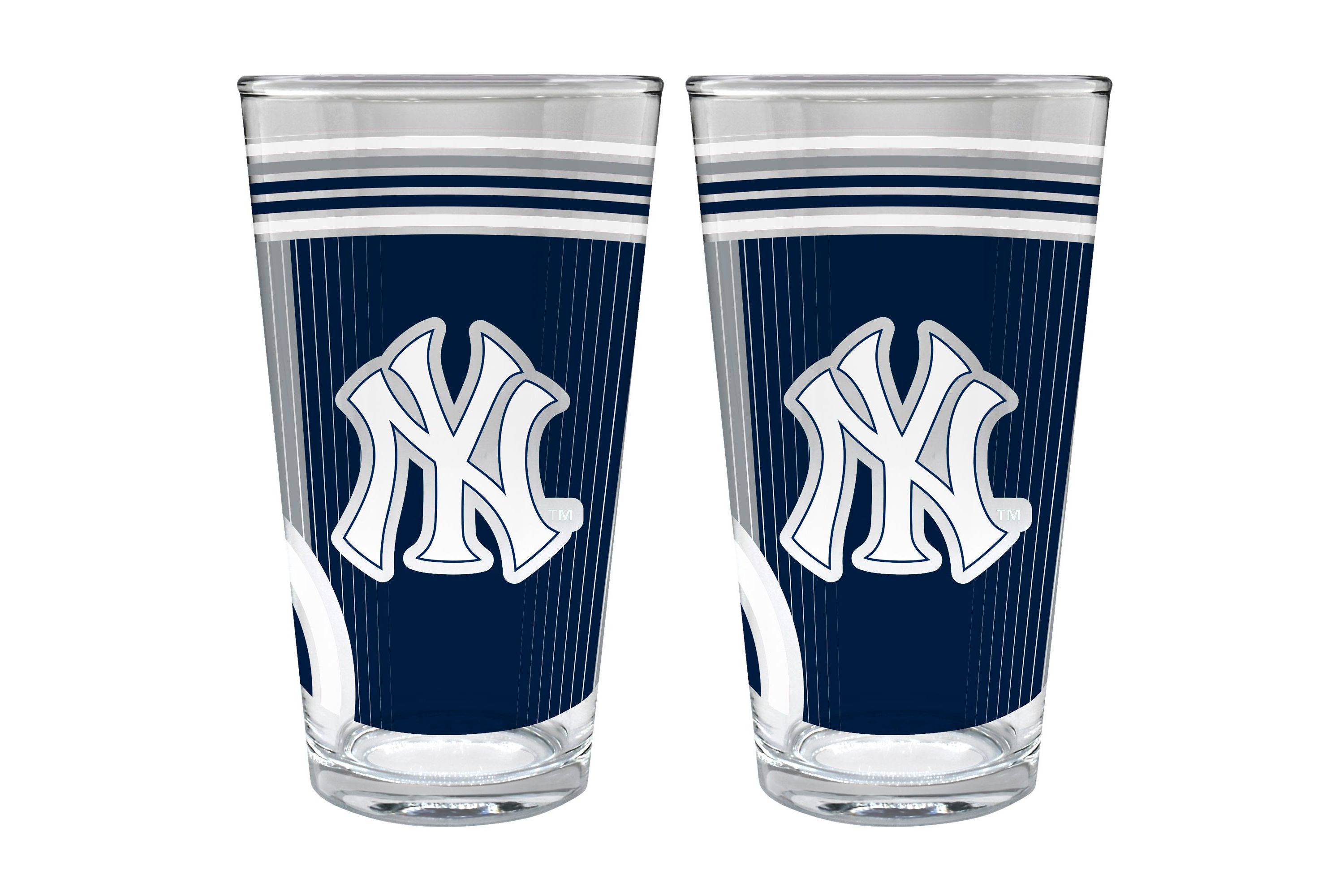 MLB New York Yankees 2pc Pint Glass Set